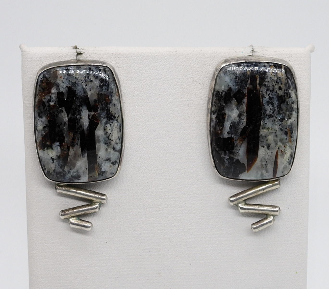 Jay King, Astrophyllite Pierced Earrings 925