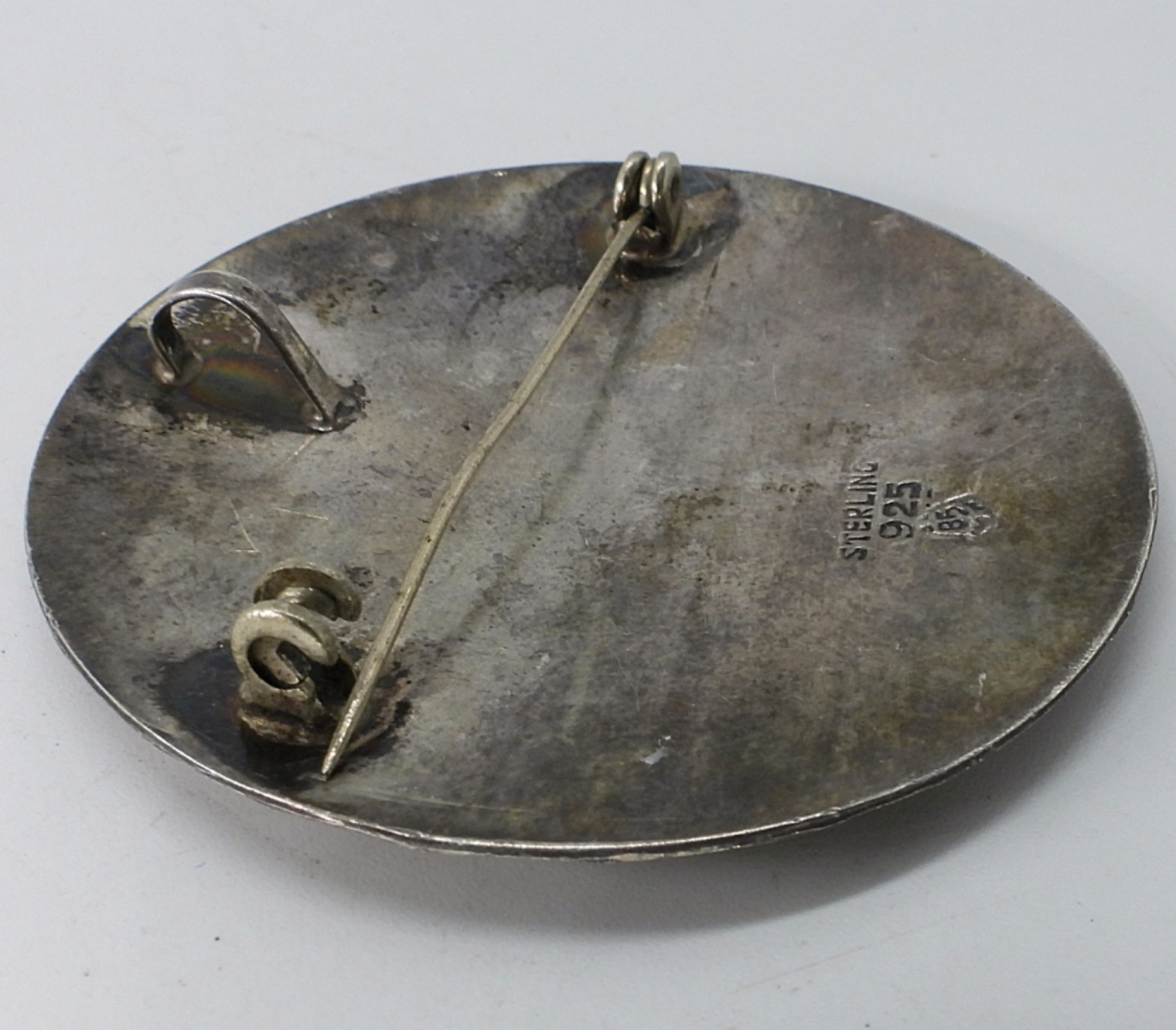 Two Vintage 925 & 900 Brooch / Pendants