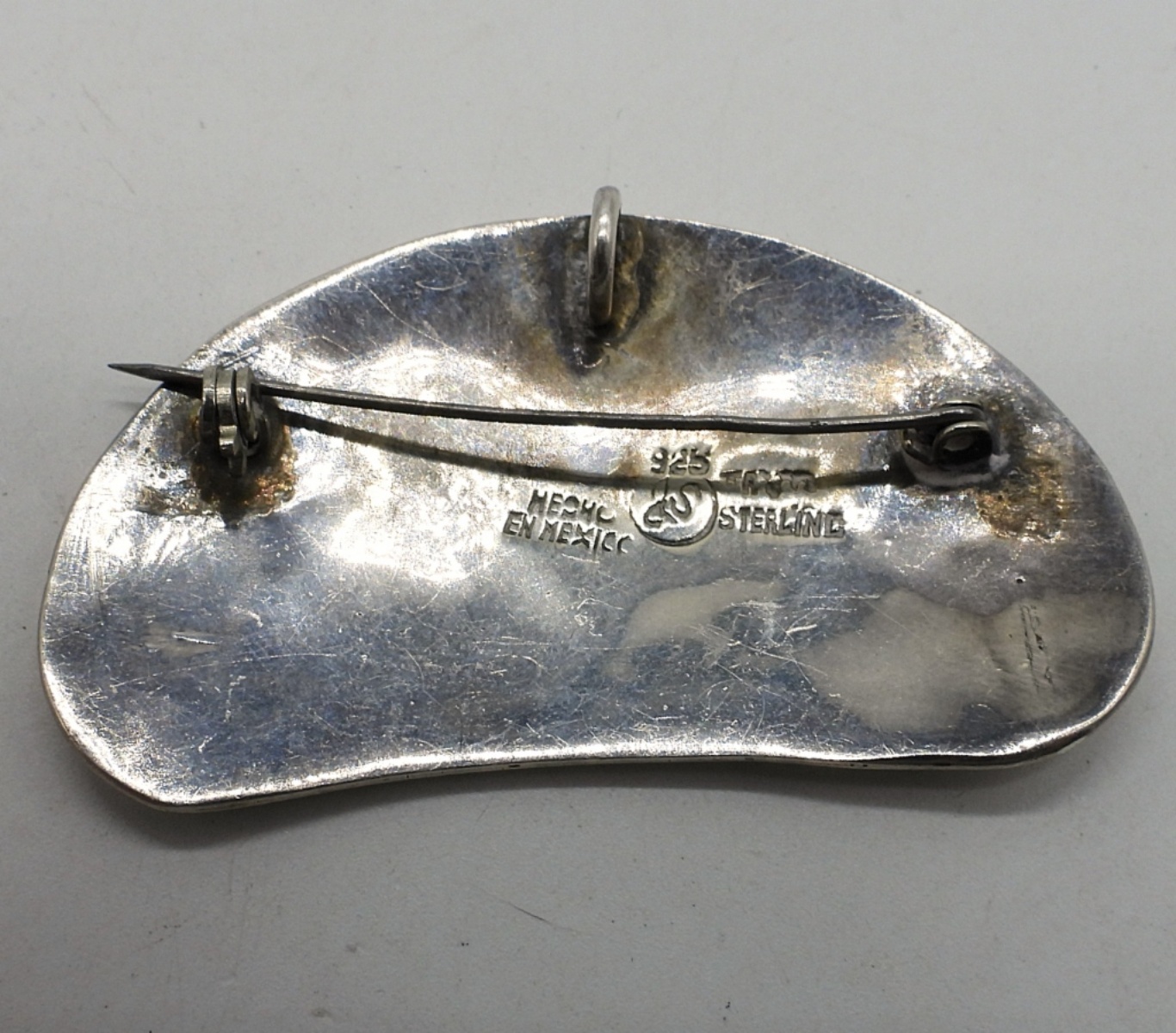 2 Cute Mexico Sterling Brooches