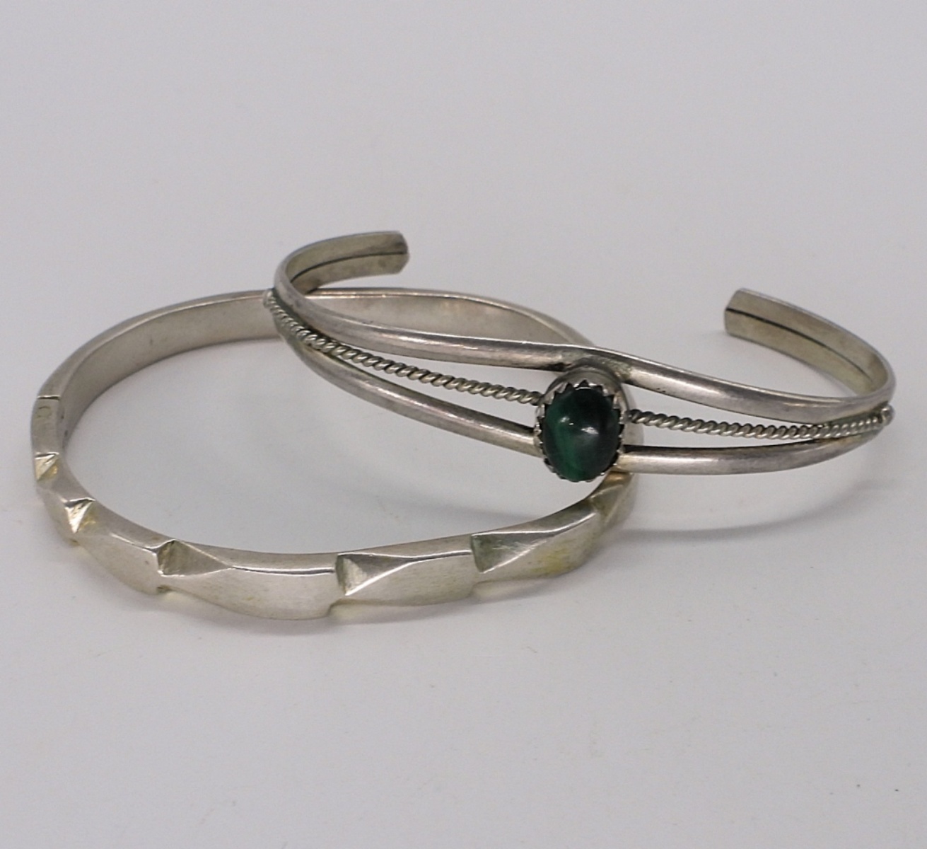 Tiny Taxco 925 Bracelet & Malachite Bracelet