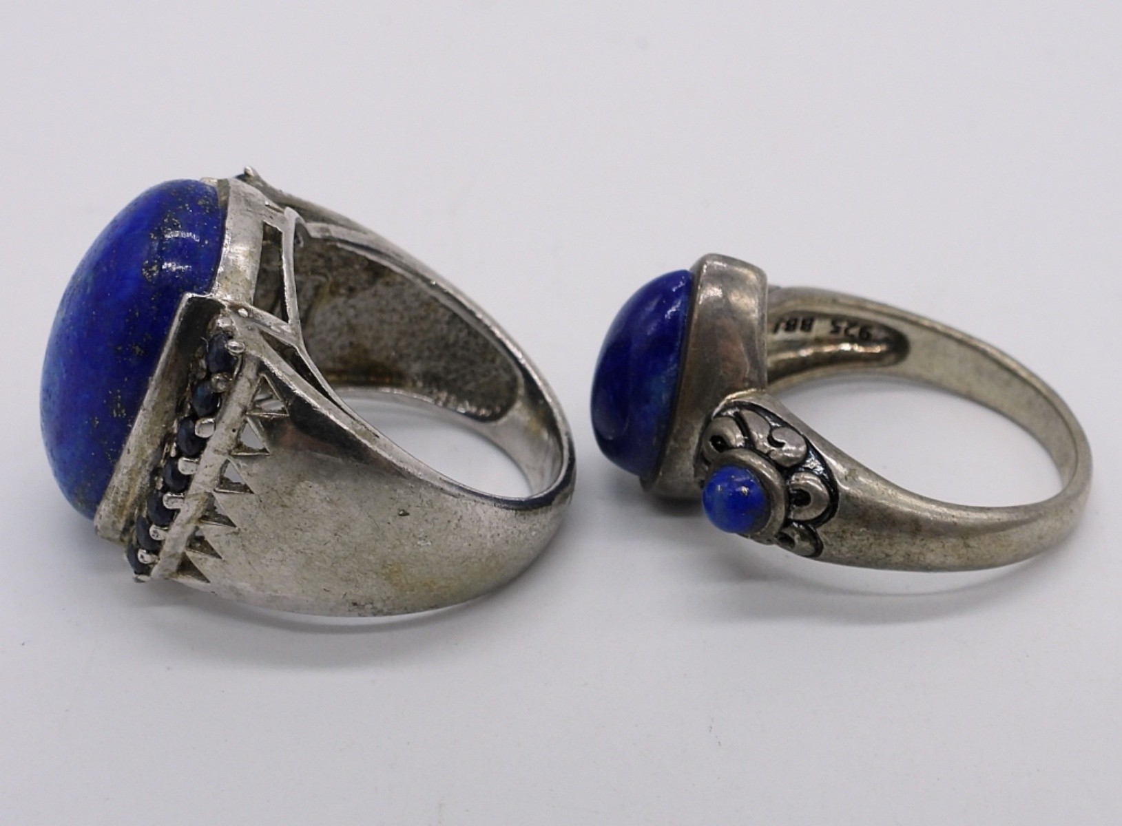 Lapis Lazuli Sterling Rings & Pendant