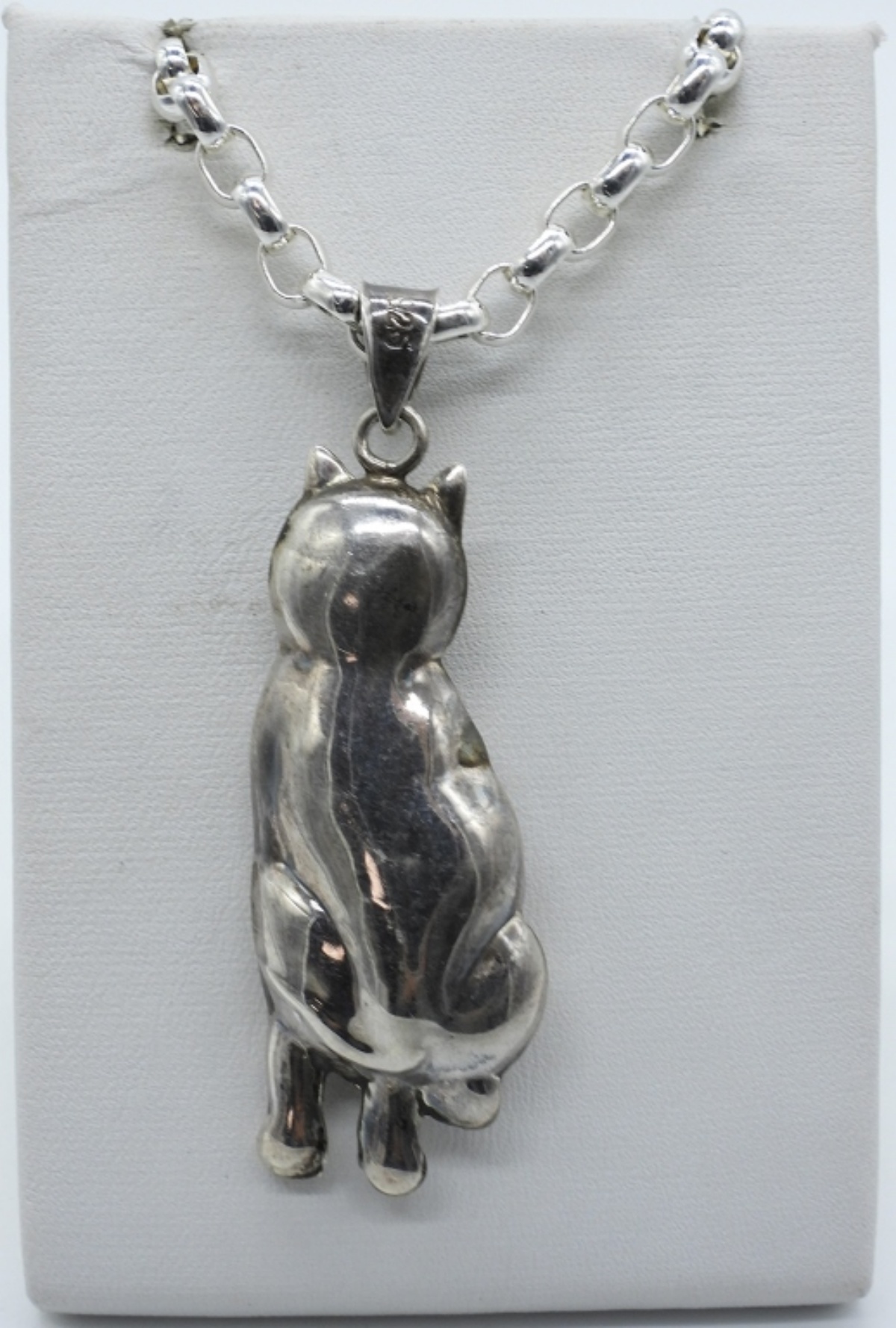 Sterling Cat Necklace & Fashion Ring