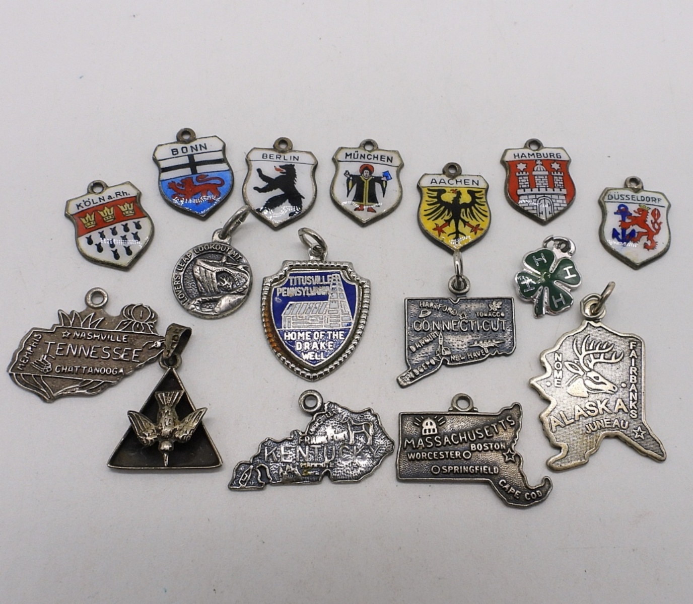 16 Vintage Sterling Charms