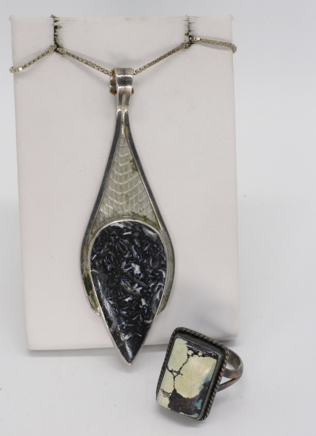 Natural Gemstone Necklace & Ring 925