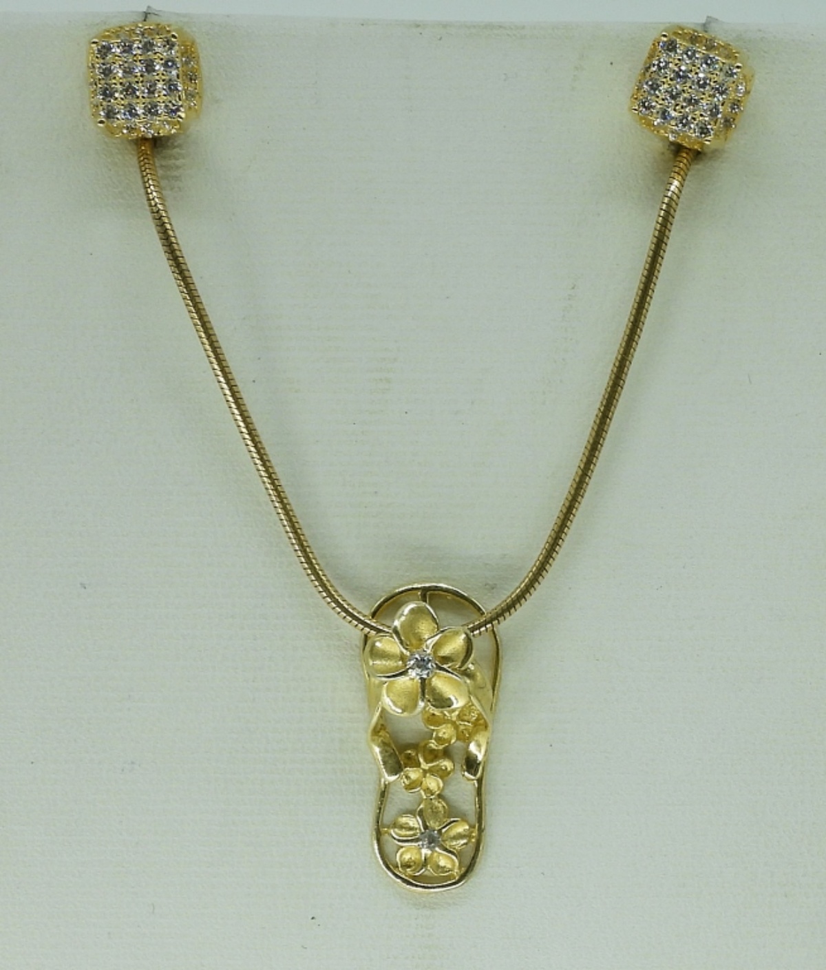 Gold Tone Sterling Rings, Necklaces & Earring