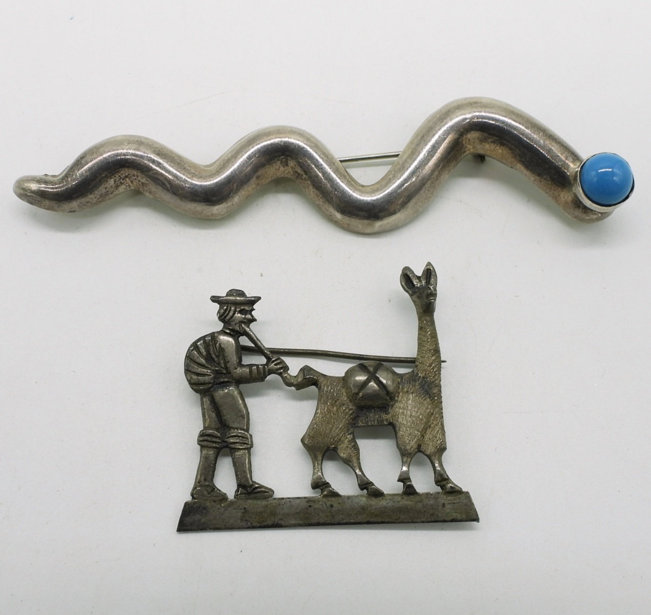 Two Vintage Sterling Brooches