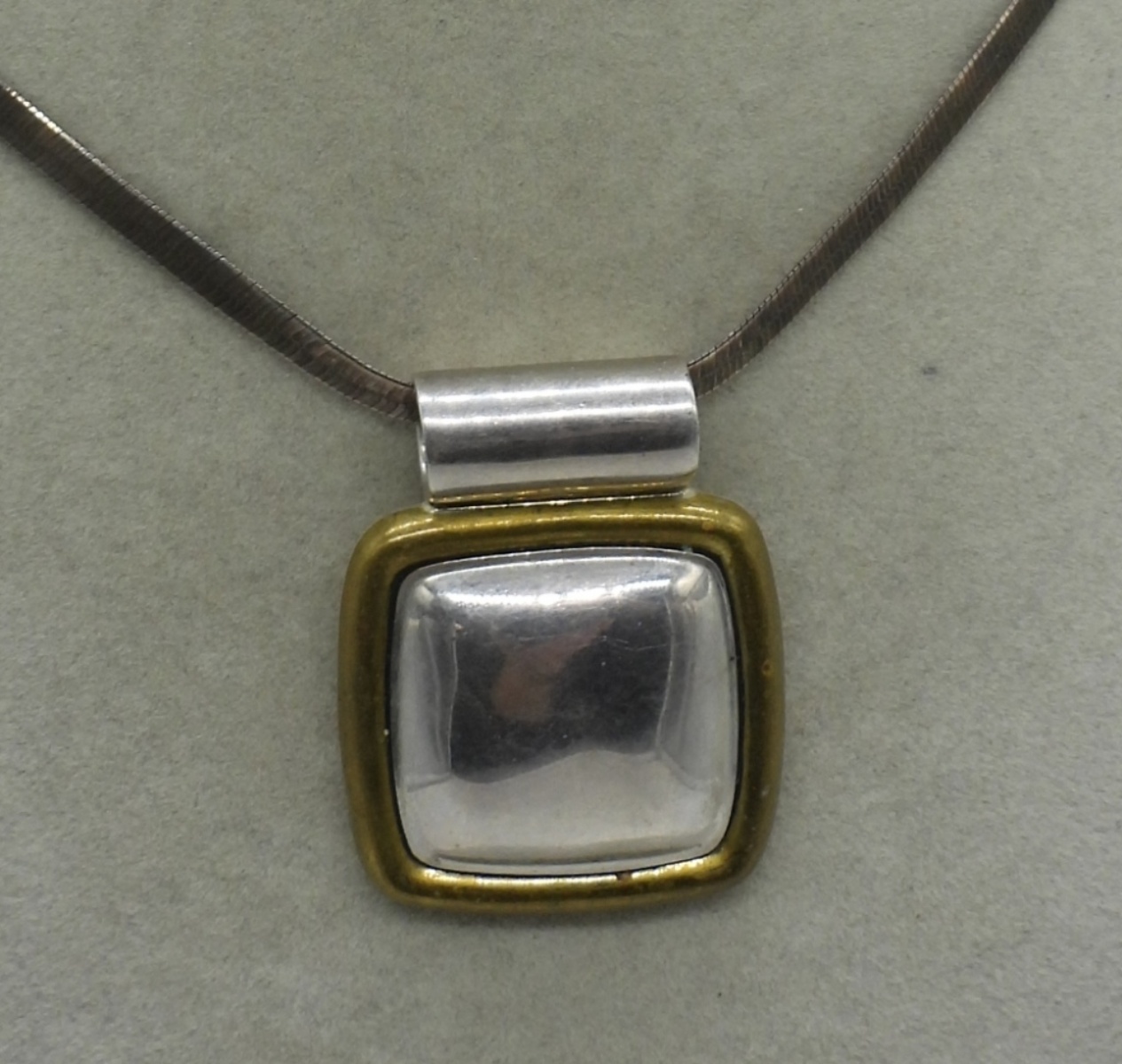 Taxco 925 Two Tone Necklace & Ring