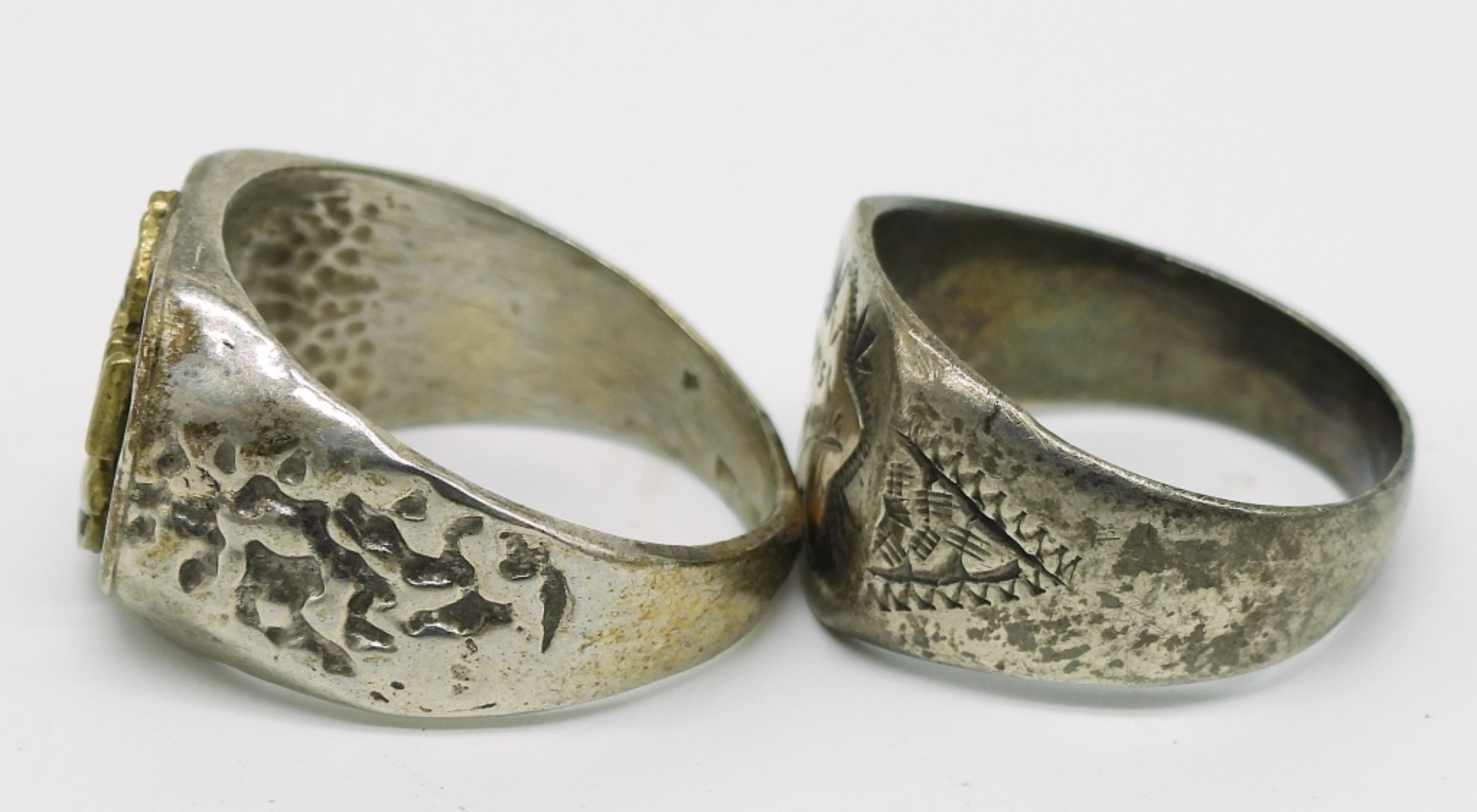 Vintage Military Rings & Necklace