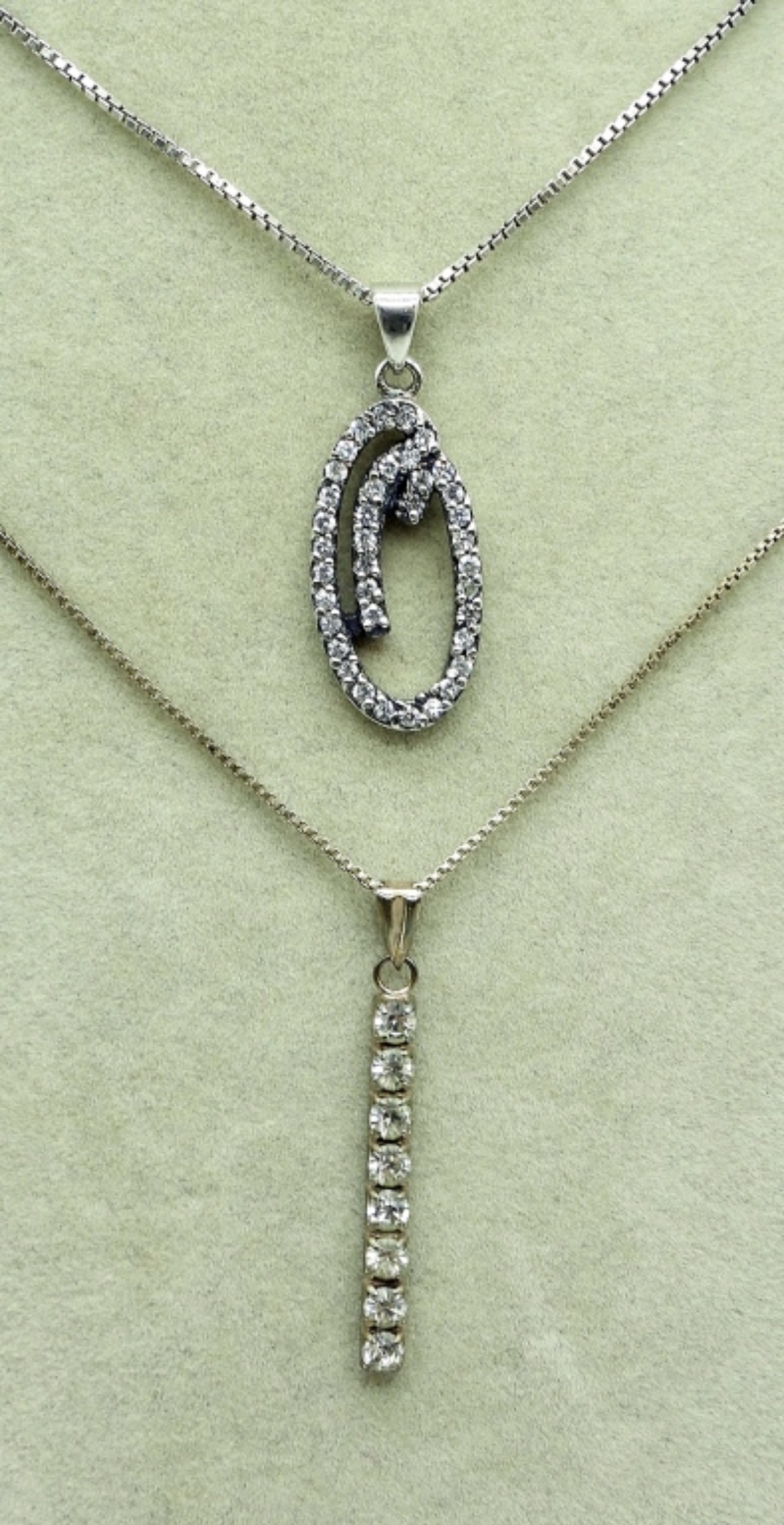 Four Sterling Fashion Necklaces