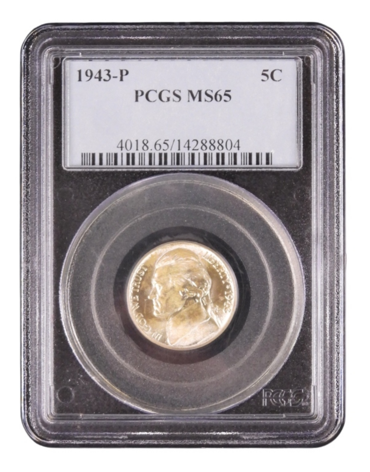 1943-P Jefferson Nickel MS65 PCGS