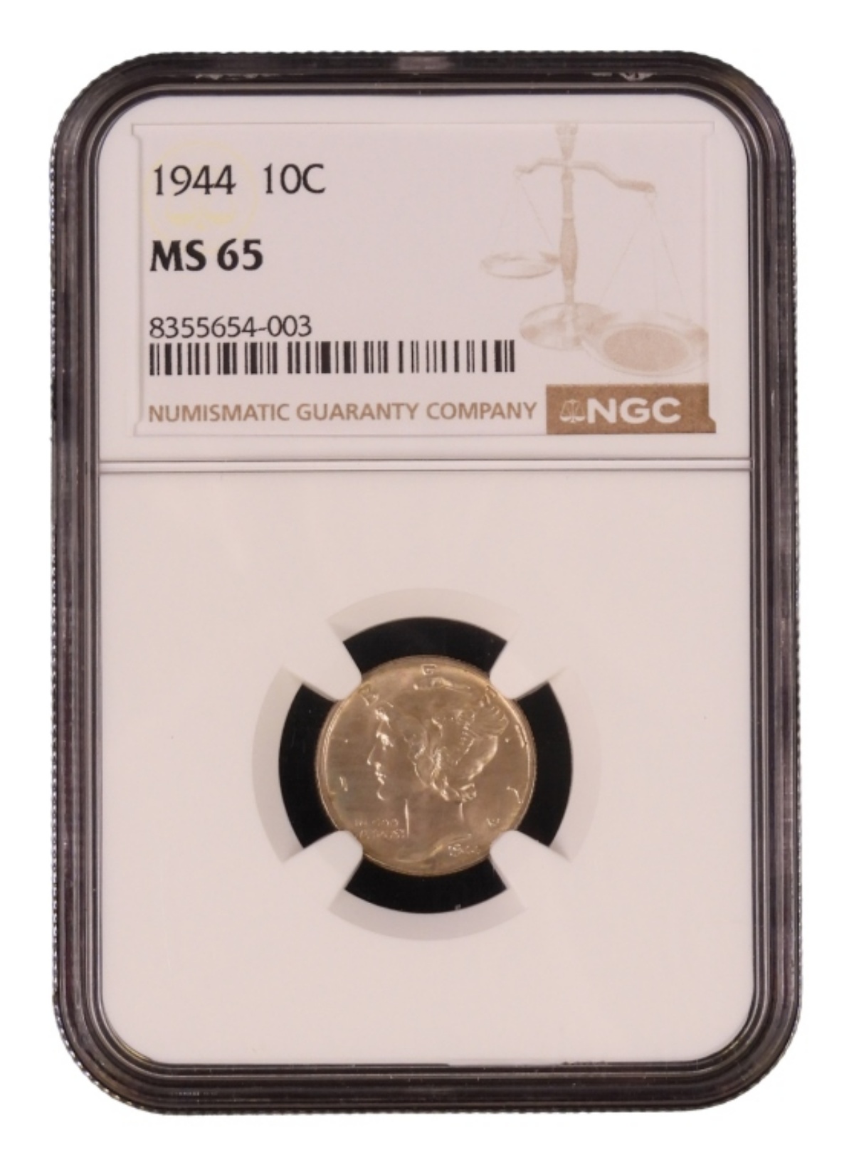 1944 Mercury Dime MS65 NGC