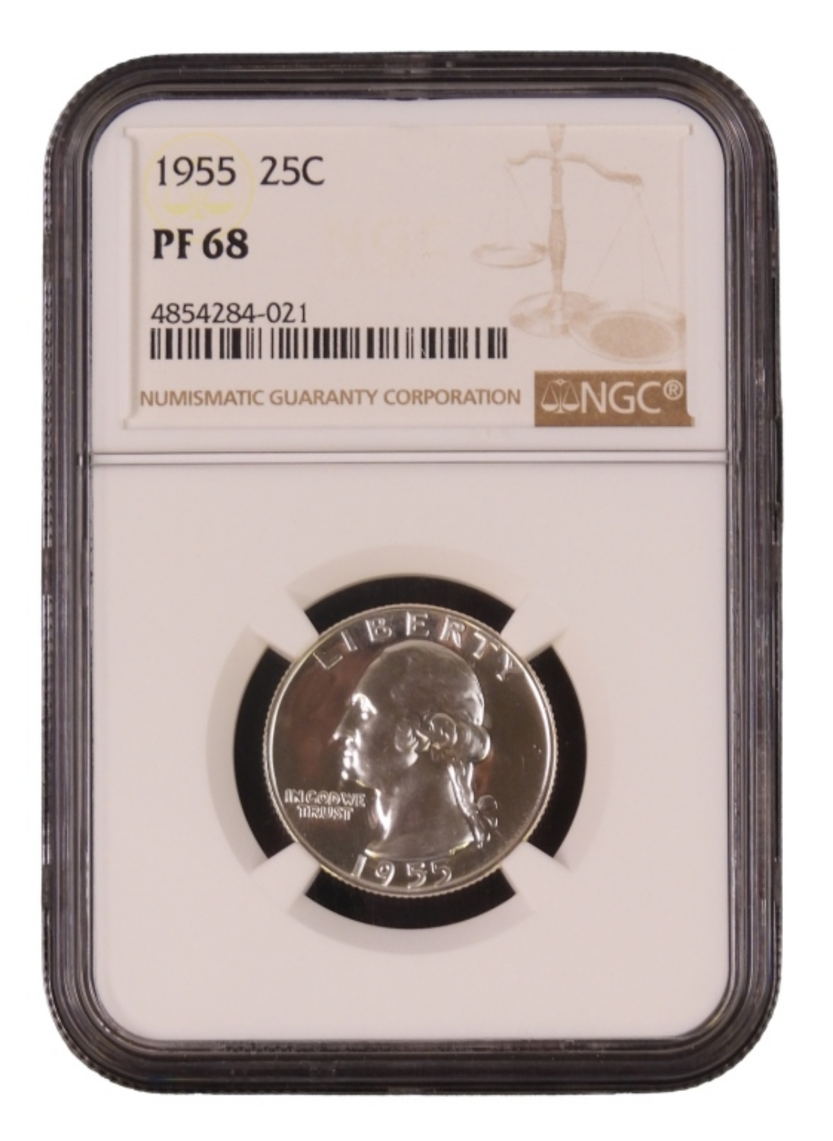 1955 Washington Quarter PF68 NGC