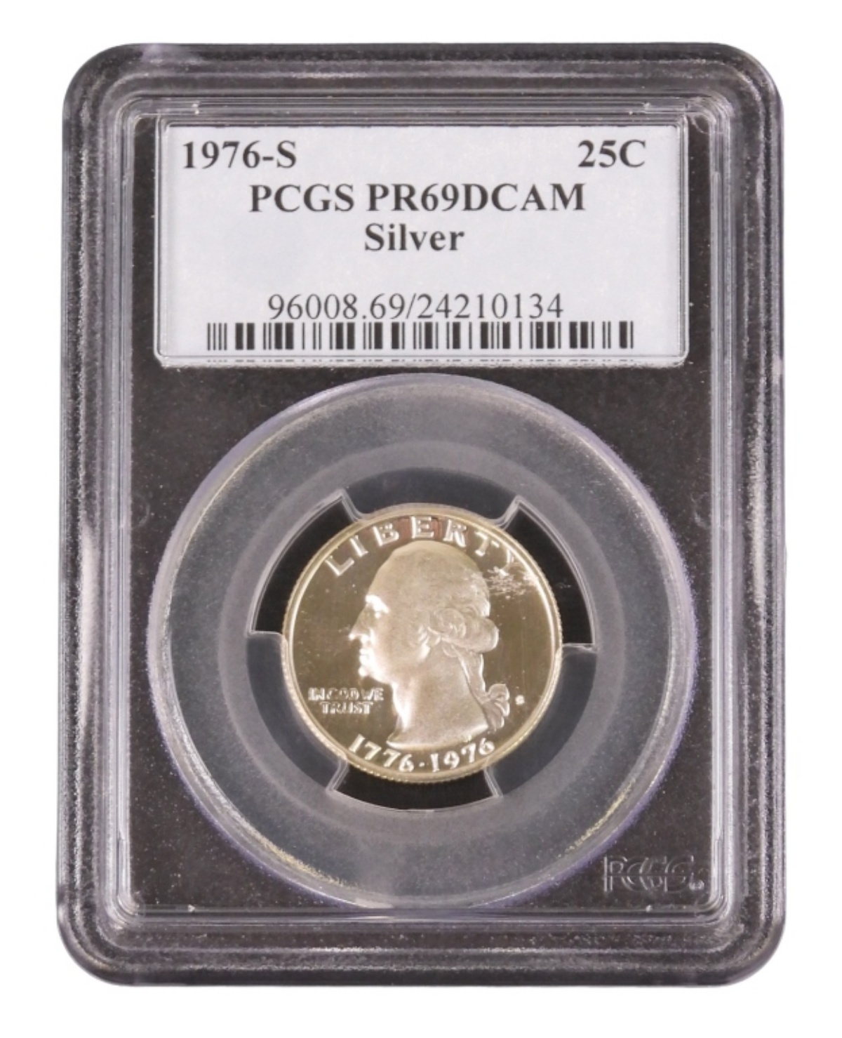 1976-S Silver Washington Quarter PR69 DCAM PCGS