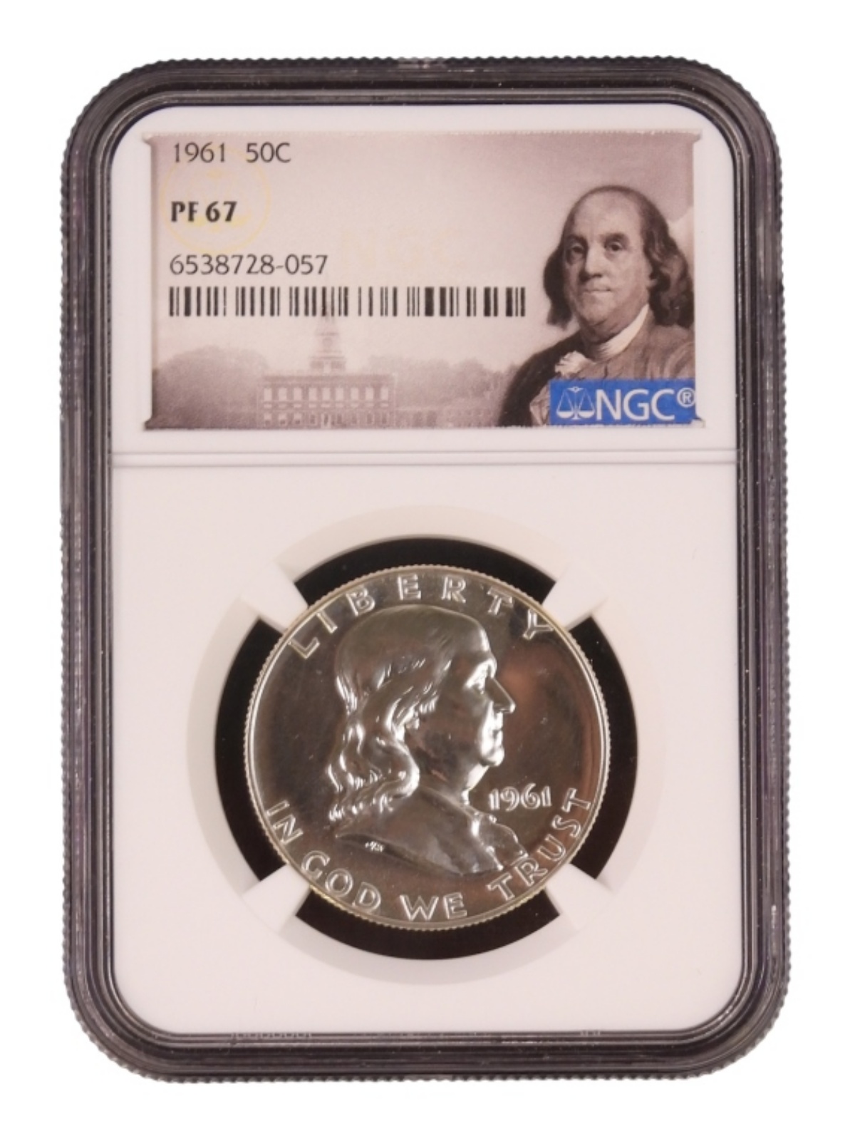1961 Franklin Half Dollar PF67 NGC