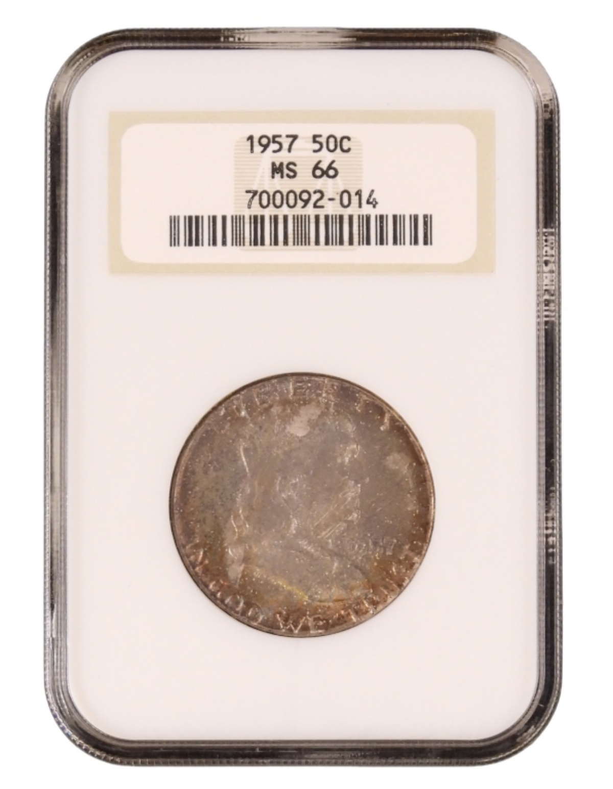 1957 Franklin Half Dollar MS66 NGC