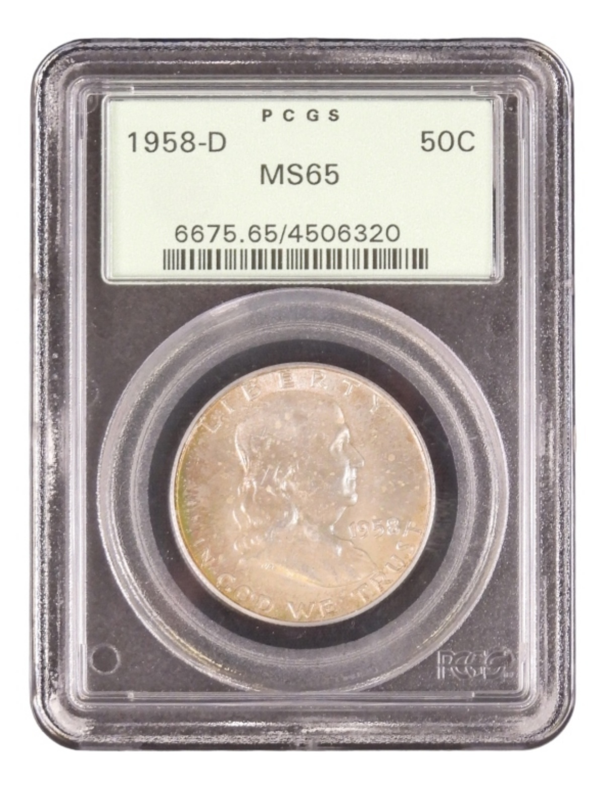 1958-D Franklin Half Dollar MS65 PCGS