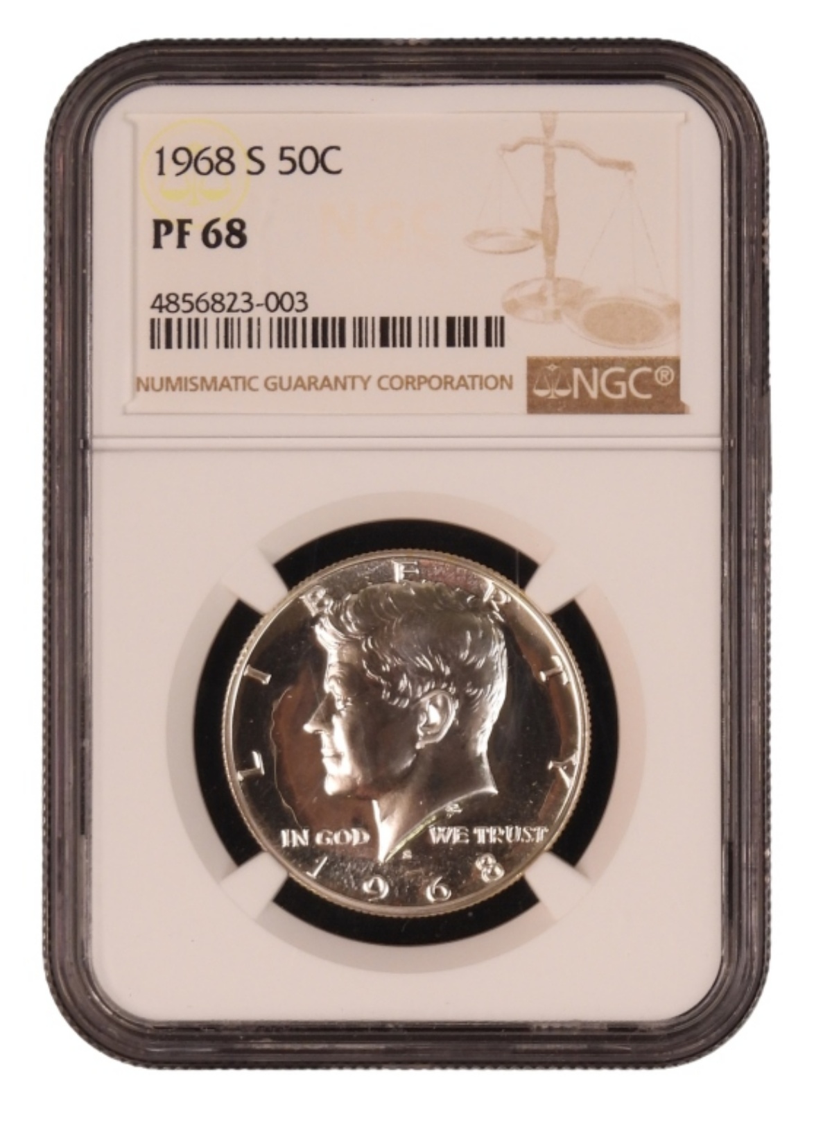 1968-S Kennedy Half Dollar PF68 NGC