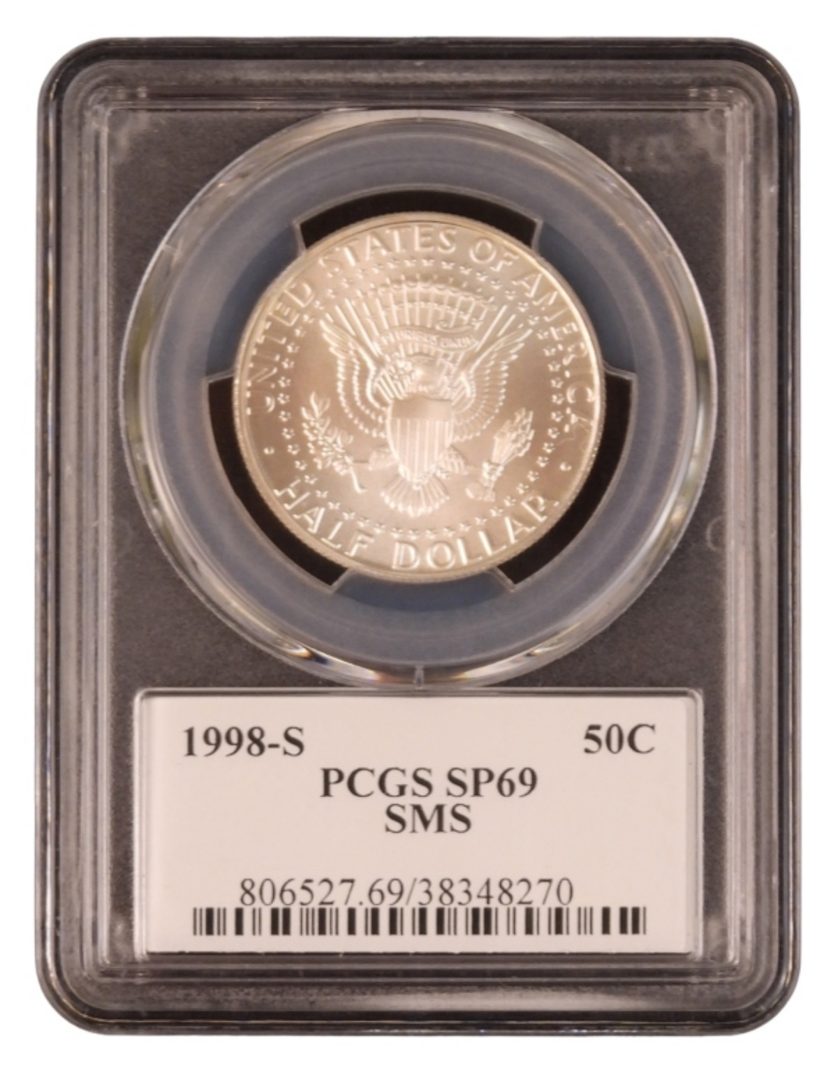 1998-S SMS Kennedy Half Dollar SP69 PCGS