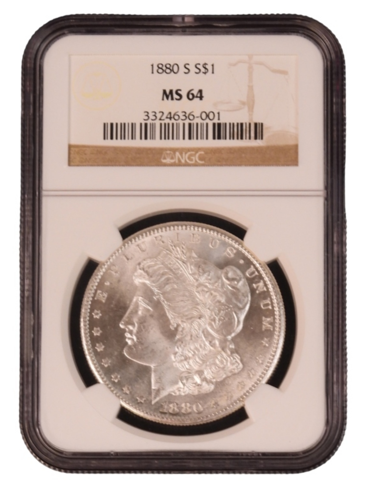 1880-S Morgan Dollar MS64 NGC