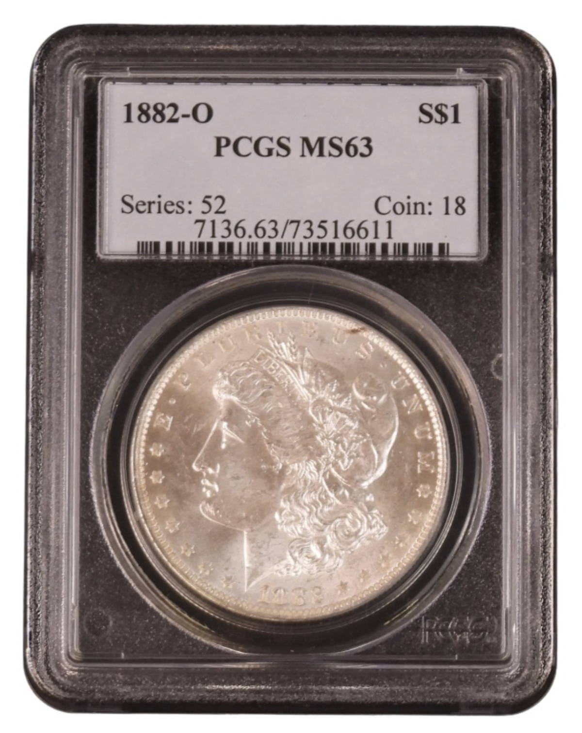 1882-O Morgan Dollar MS63 PCGS