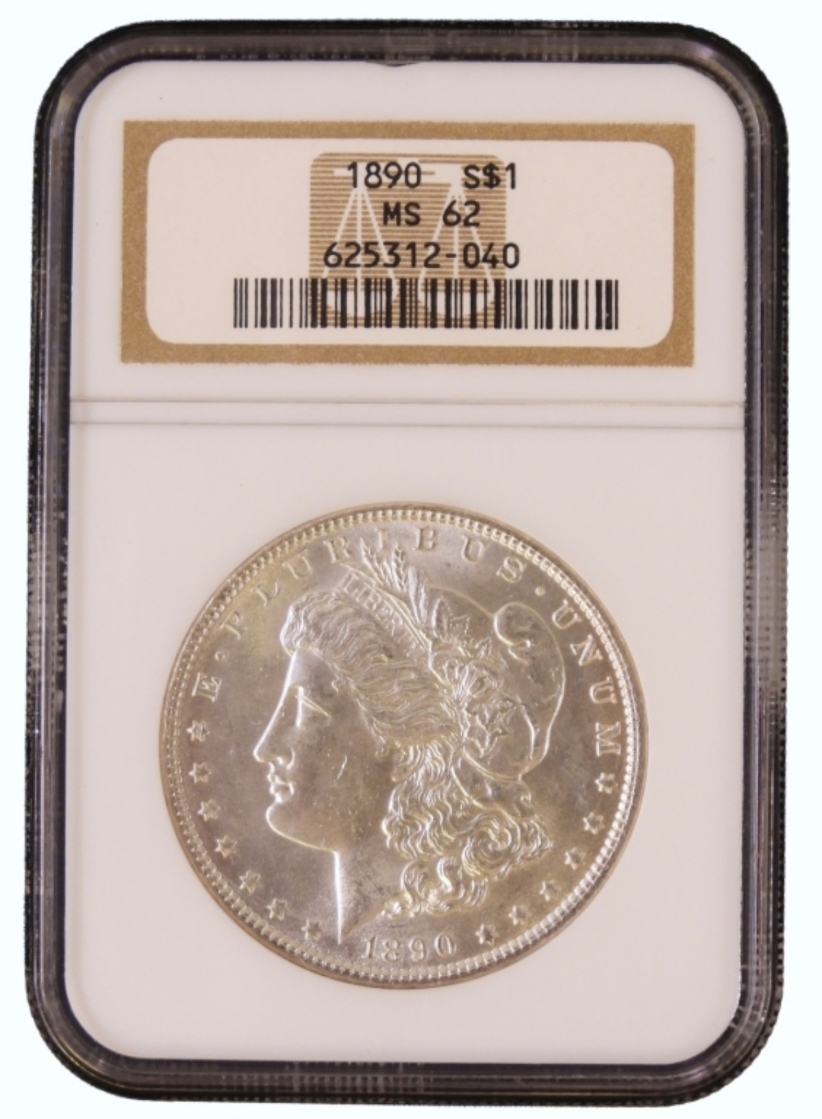 1890 Morgan Dollar MS62 NGC