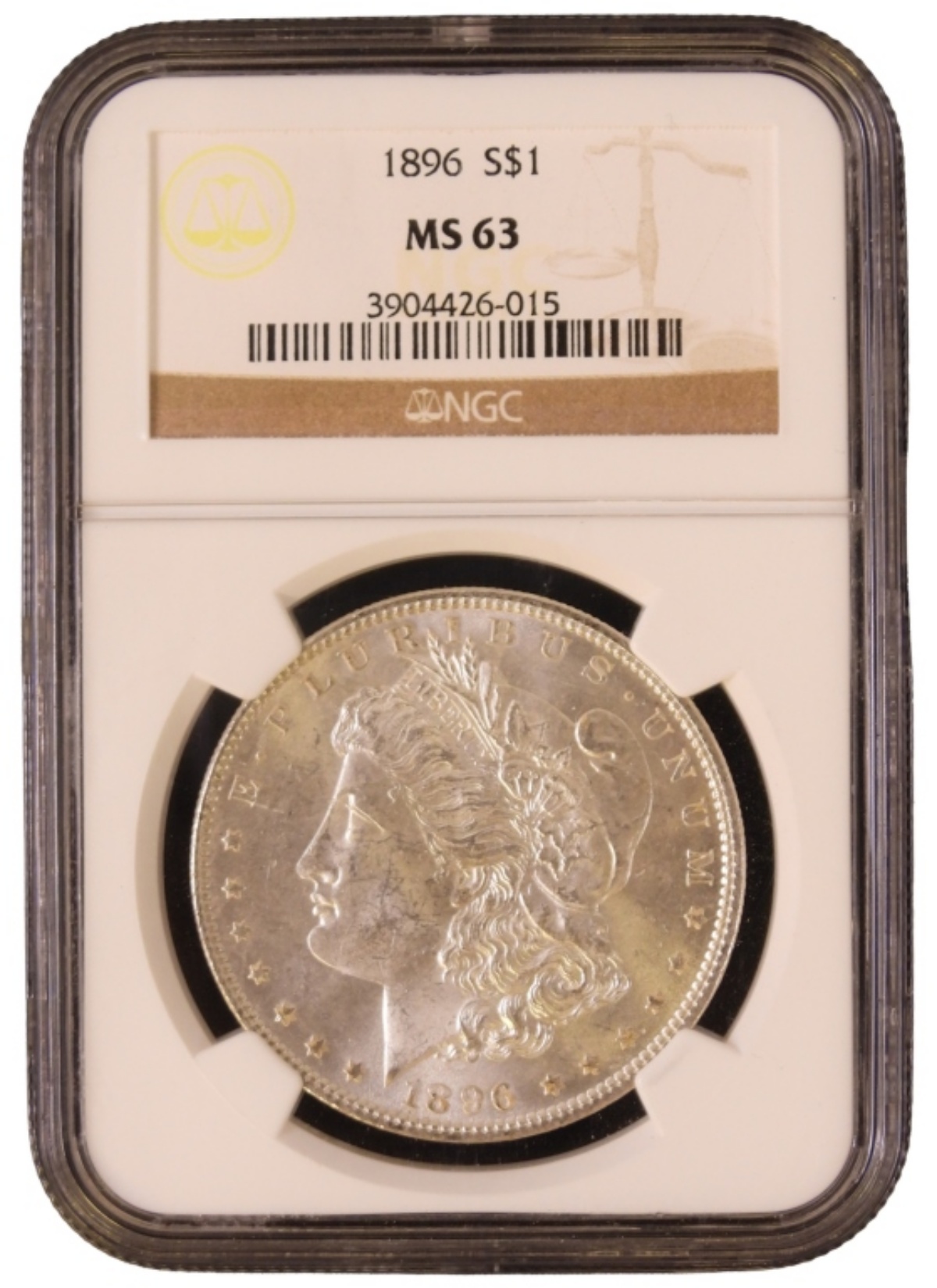 1896 Morgan Dollar MS63 NGC