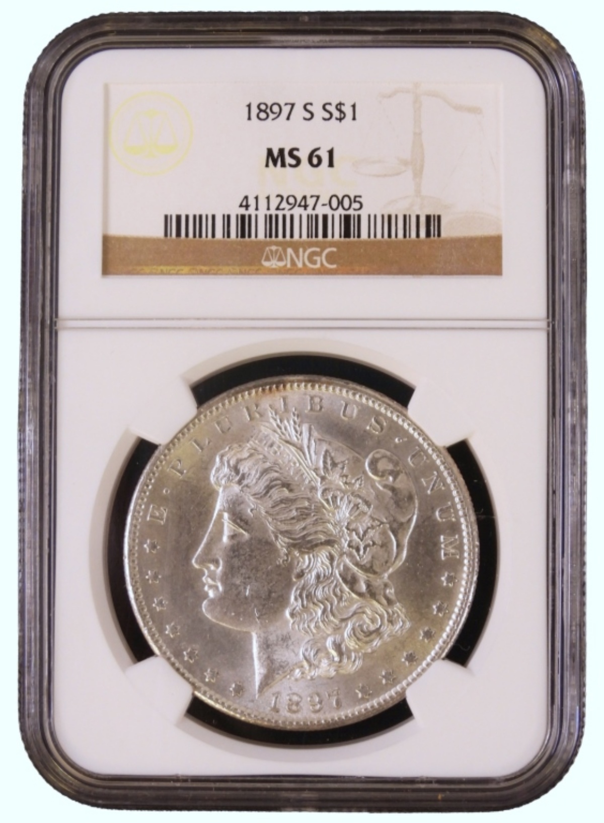 1897-S Morgan Dollar MS61 NGC