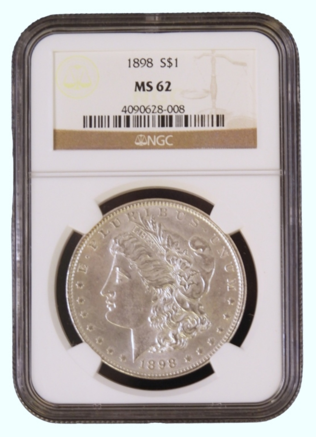1898 Morgan Dollar MS62 NGC