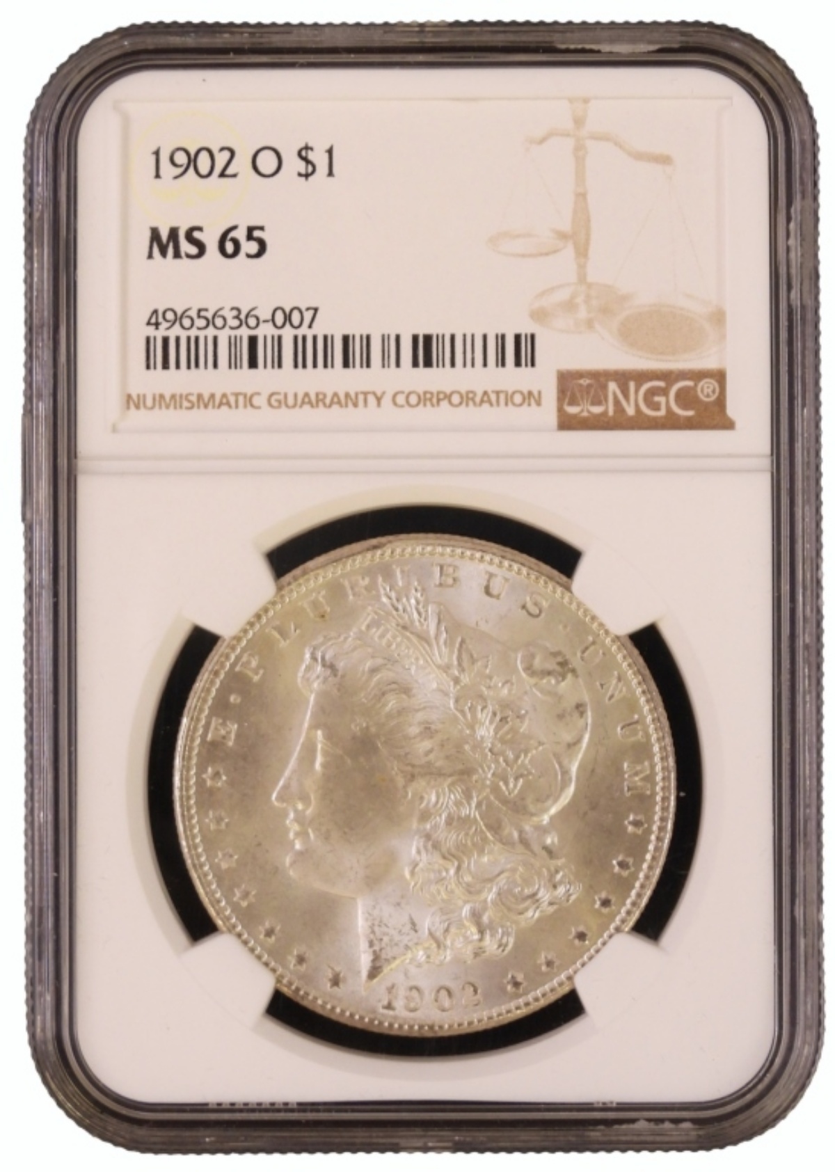 1902-O Morgan Dollar MS65 NGC