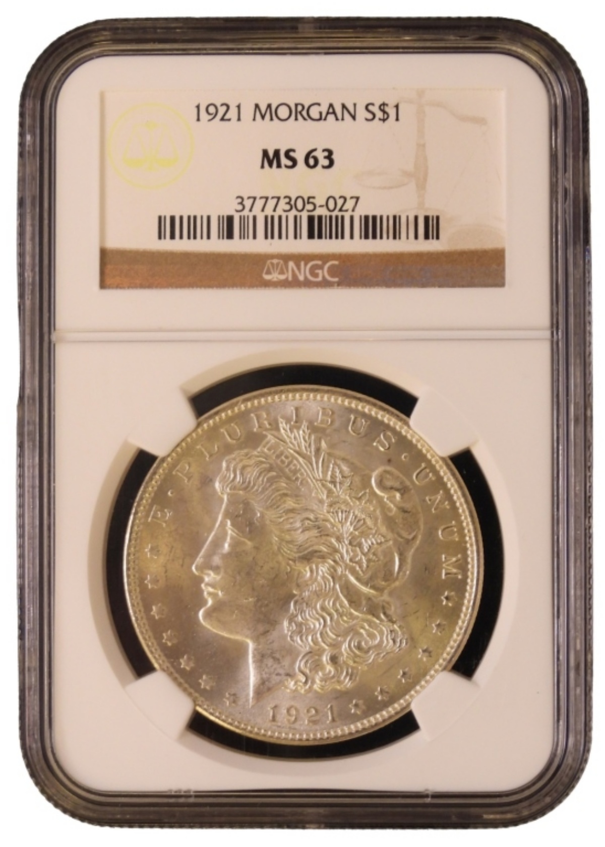 1921 Morgan Dollar MS63 NGC