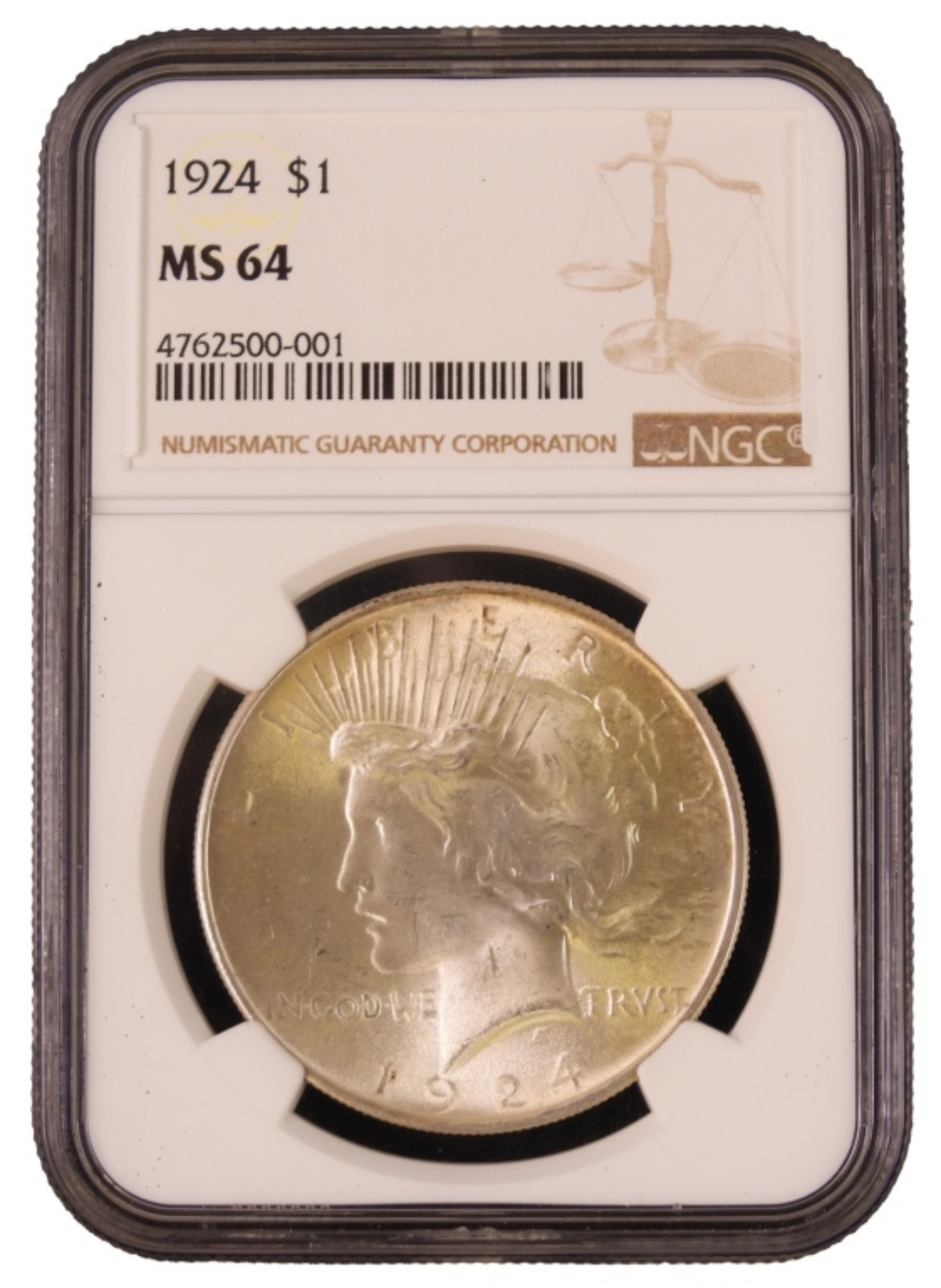 1924 Peace Dollar MS64 NGC