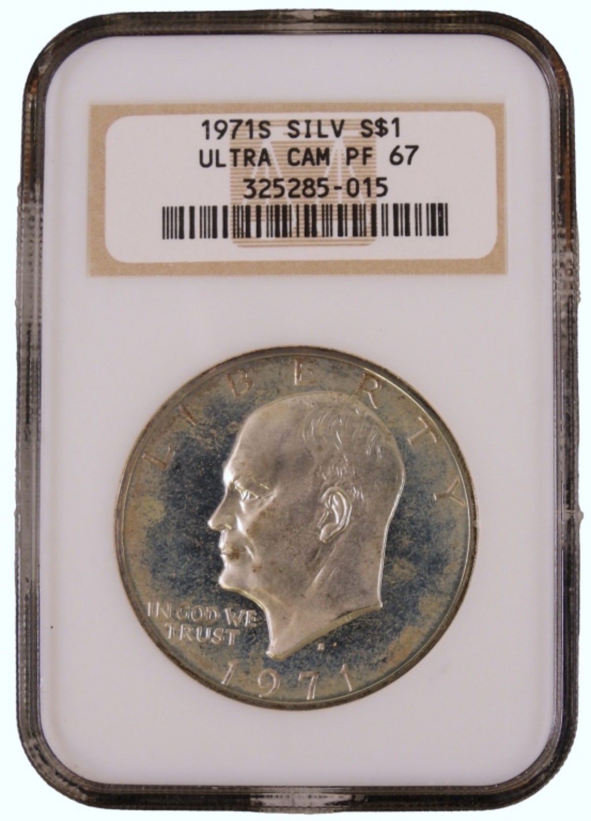 1971-S Silver Ike Dollar PF67 Ultra Cameo NGC