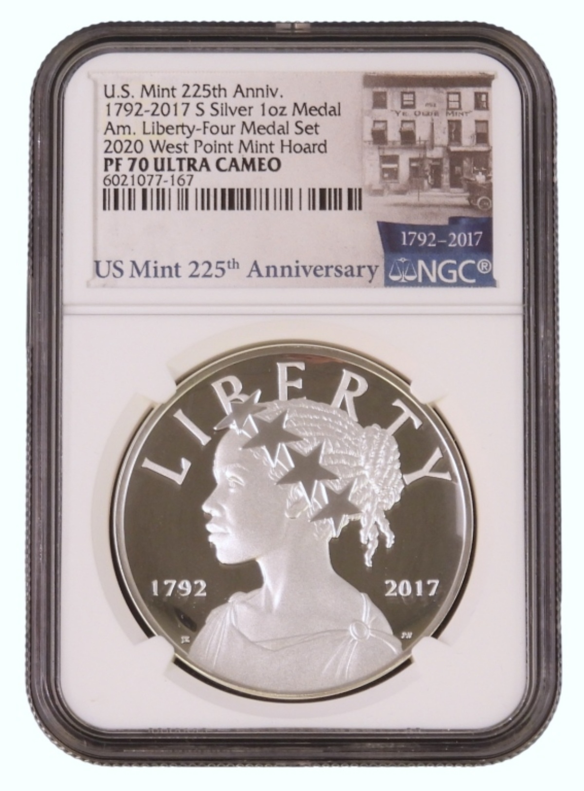 2017 S Silver 1oz Am. Liberty Medal PF70 UC NGC