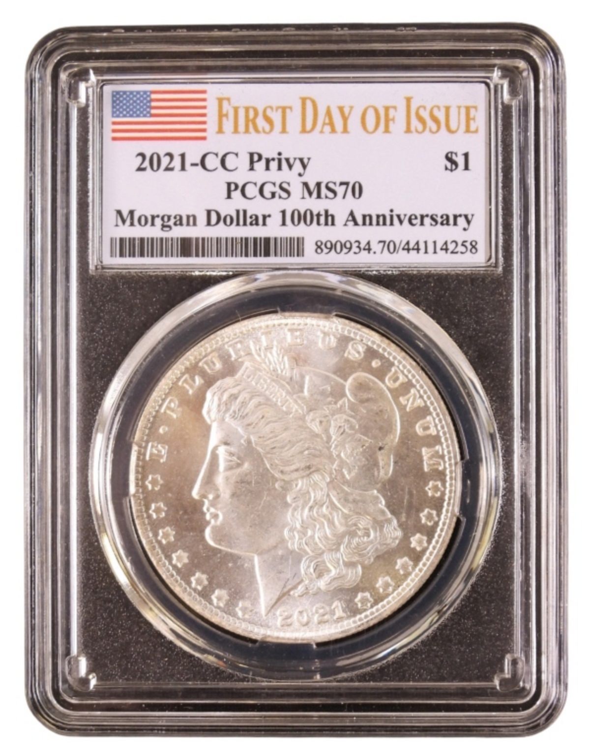 2021-CC Privy Morgan Dollar MS70 PCGS
