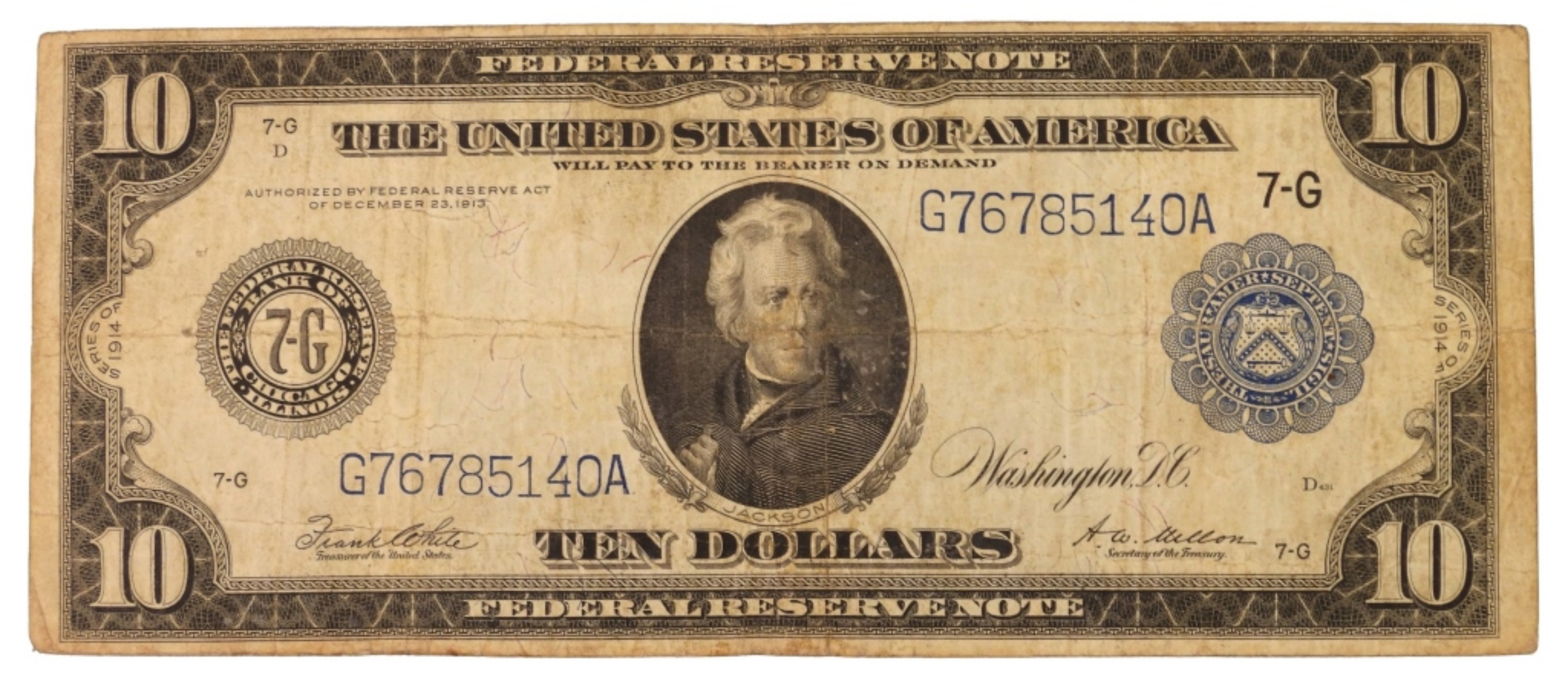 1914 $10 Federan Reserve Note
