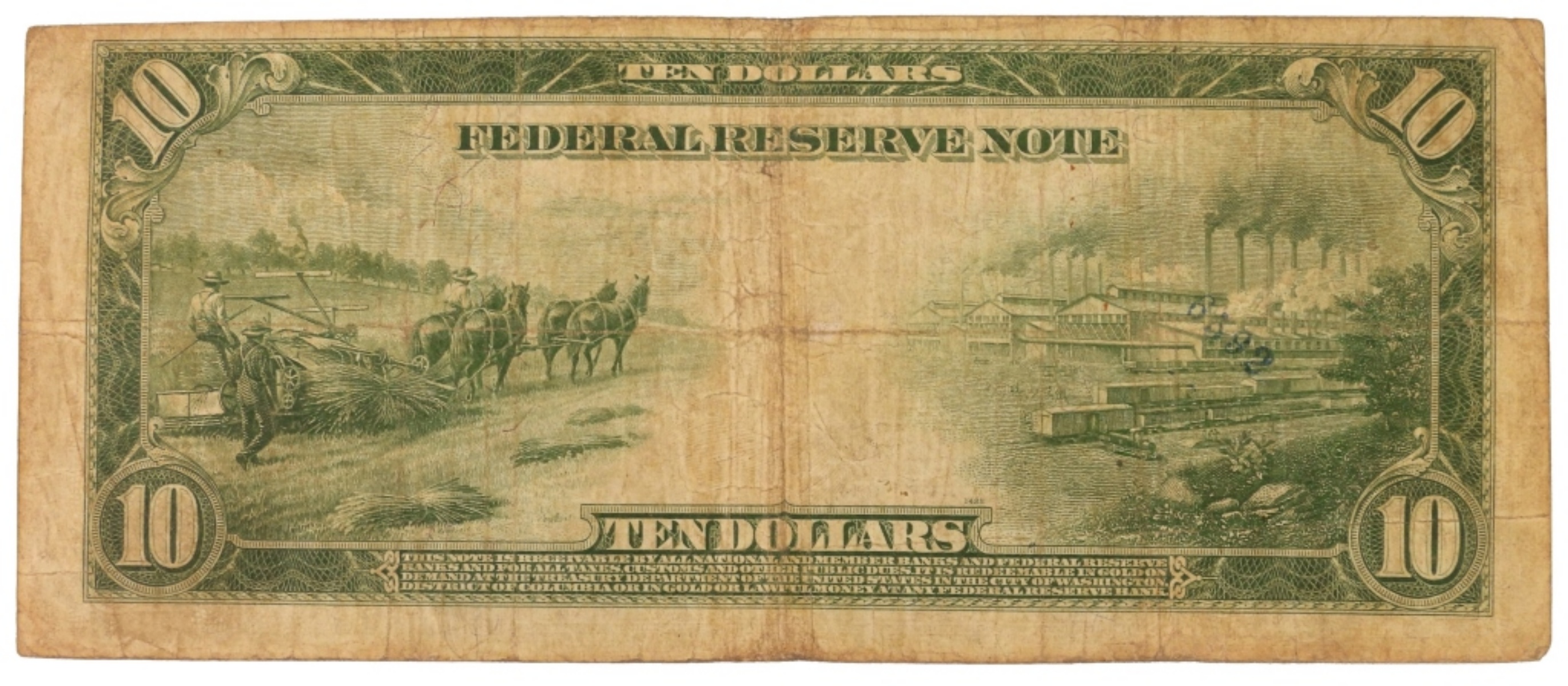 1914 $10 Federan Reserve Note