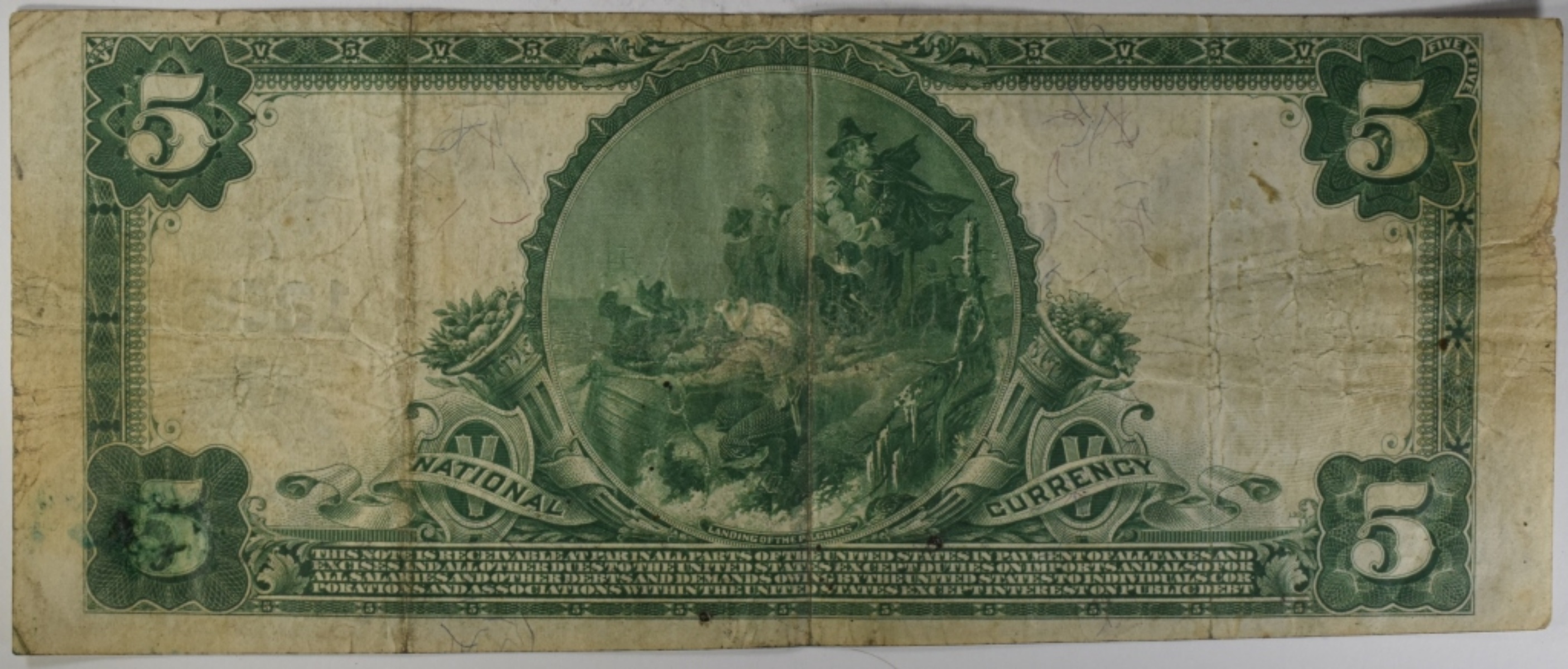 1921 $5 Security Nat'l Bank Savings and Trust Co