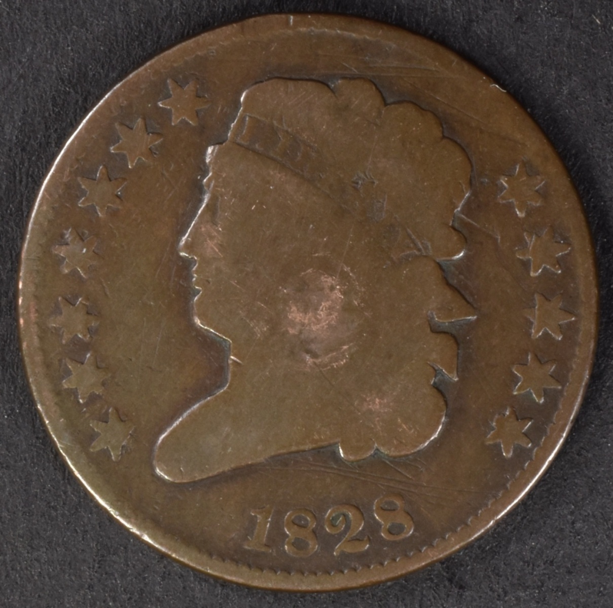 1828 Classic Head Half Cent