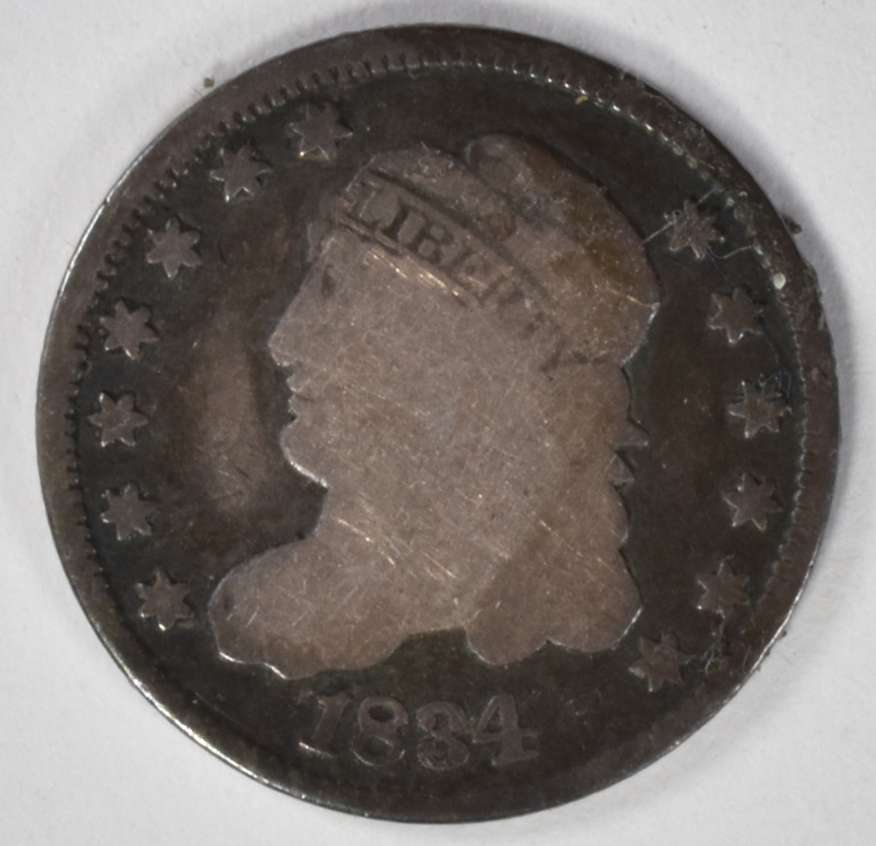 1834 Capped Bust Half Dime Light Bend