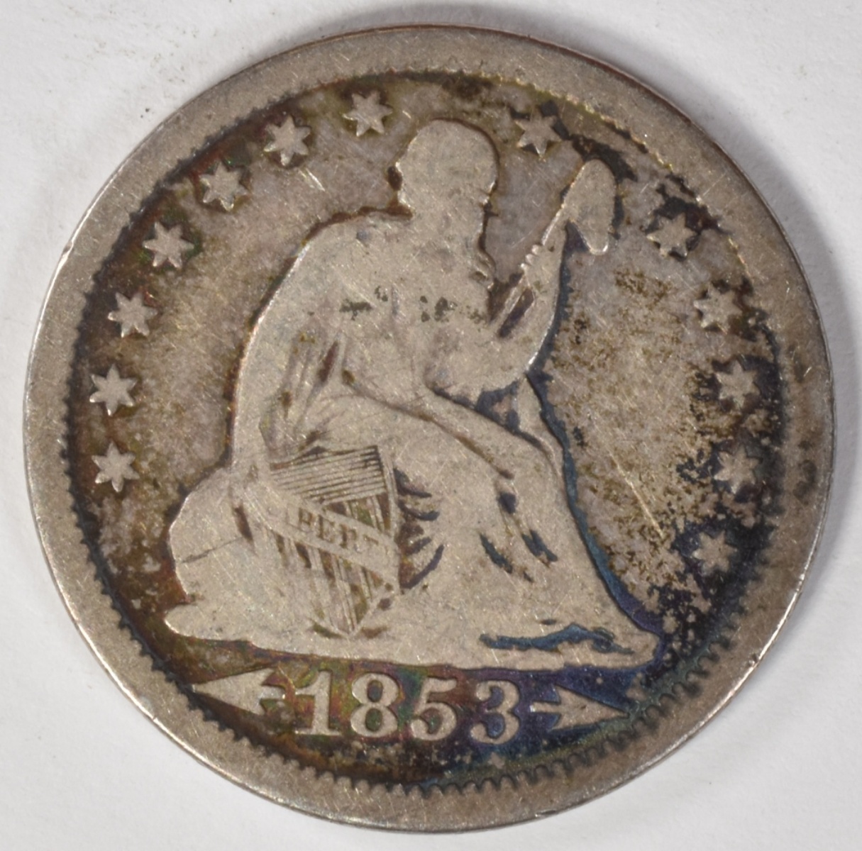 1853 Seated Quarter