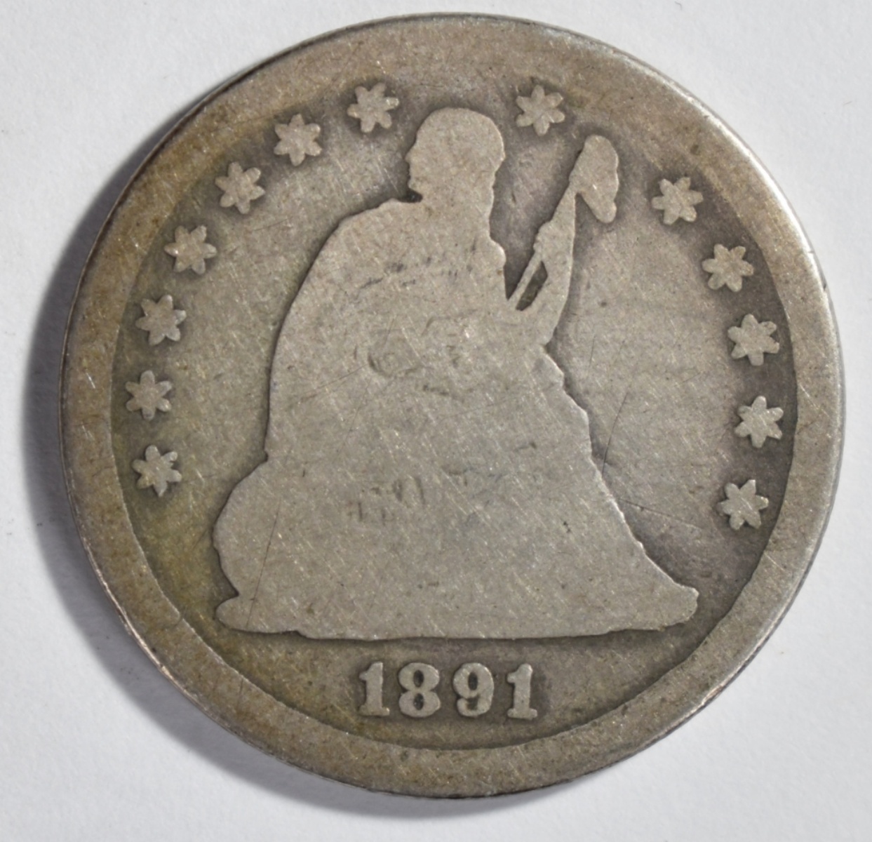 1891-O Seated Quarter, Rare Date