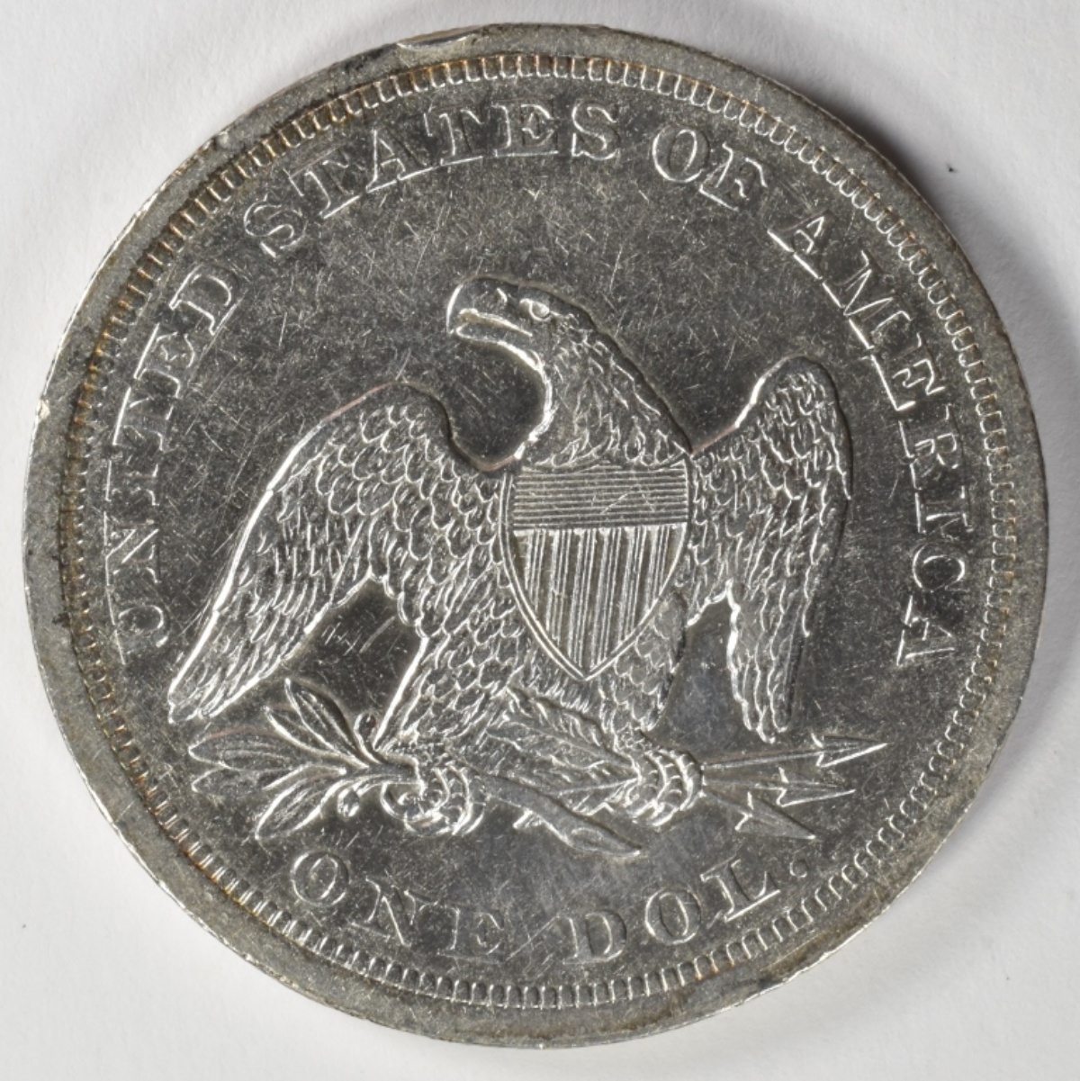 1843 Seated Dollar