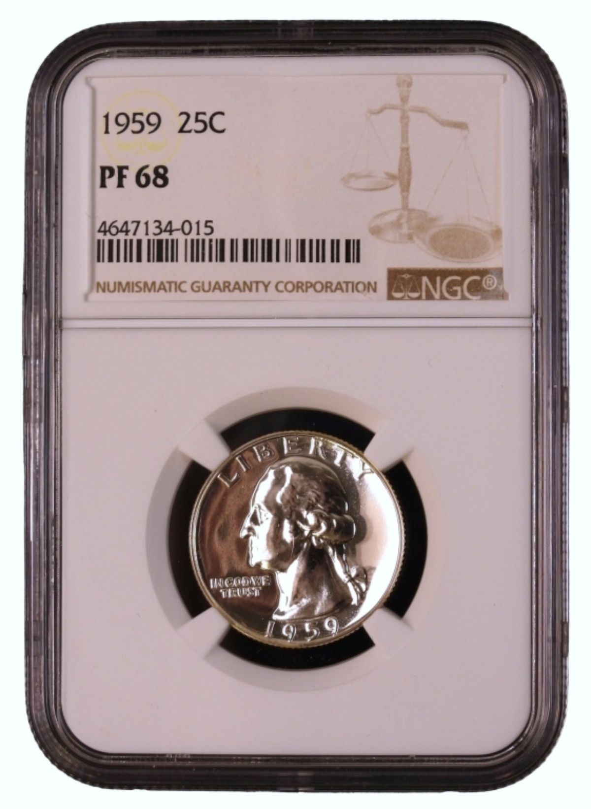 1959 Washington Quarter PF68 NGC