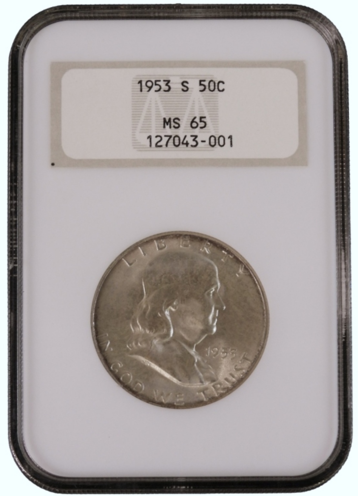 1953-S Franklin Half Dollar MS65 NGC