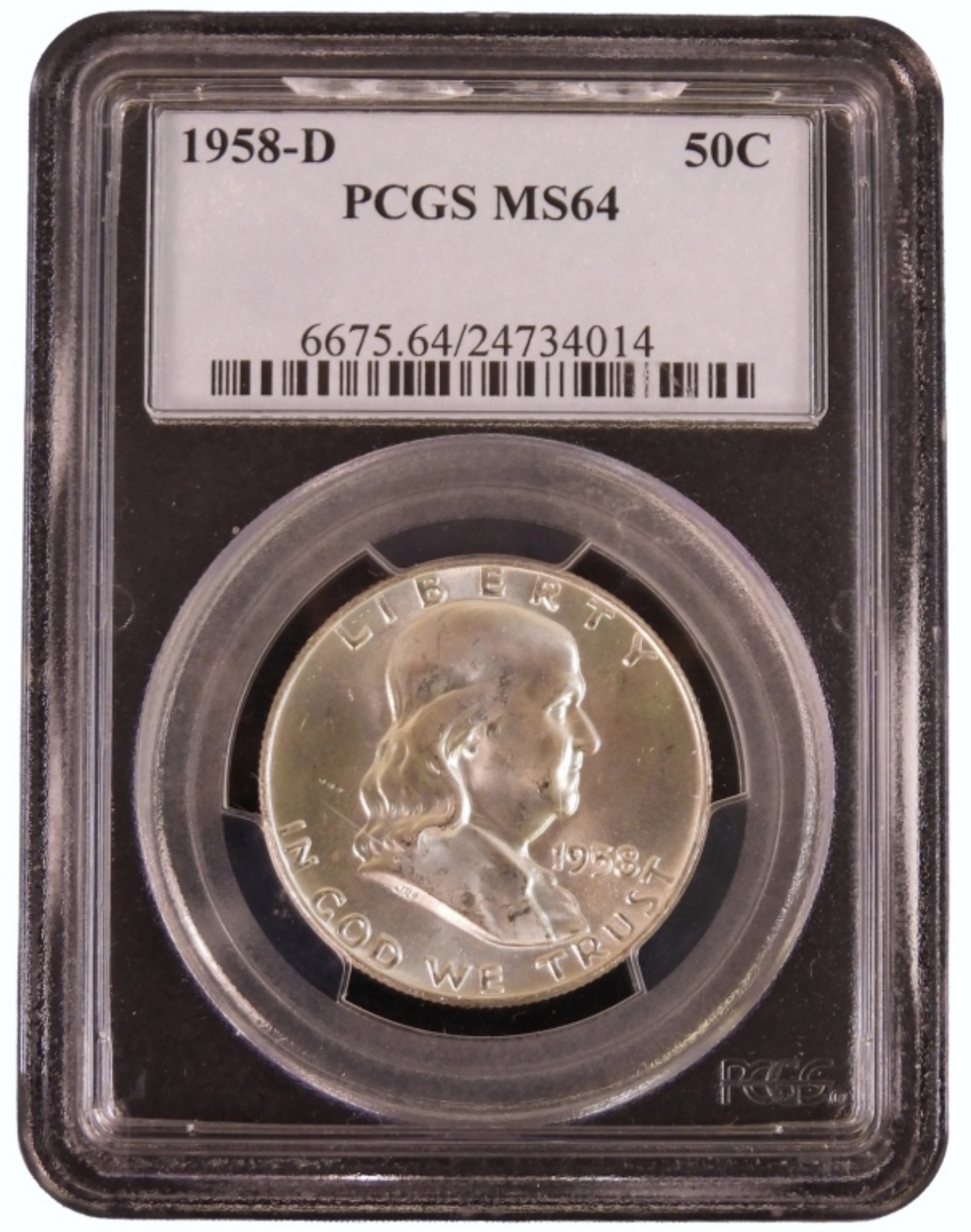 1958-D Franklin Half Dollar MS64 PCGS