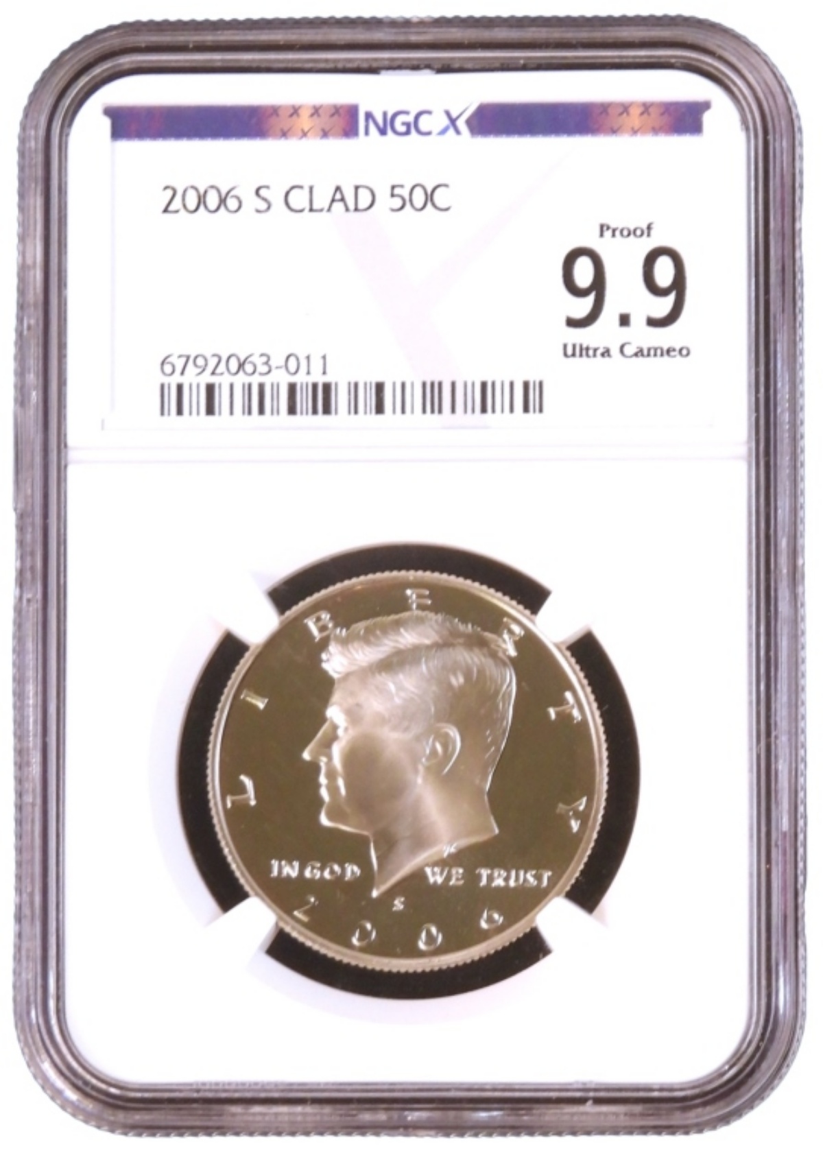 2006-S Clad Kennedy Half PF 9.9 Ultra Cameo NGC