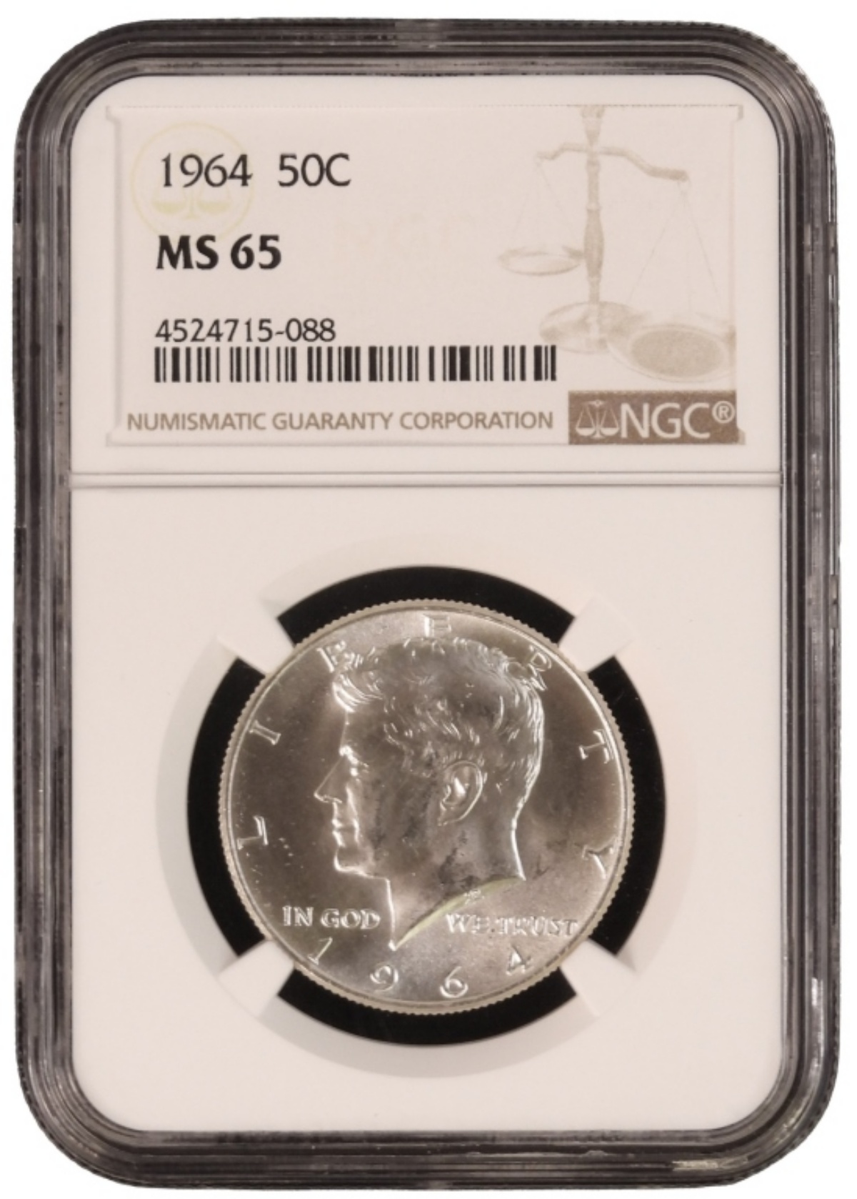 1964 Kennedy Half Dollar MS65 NGC
