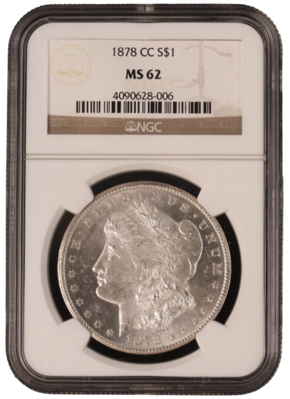 1878-CC Morgan Dollar MS62 NGC