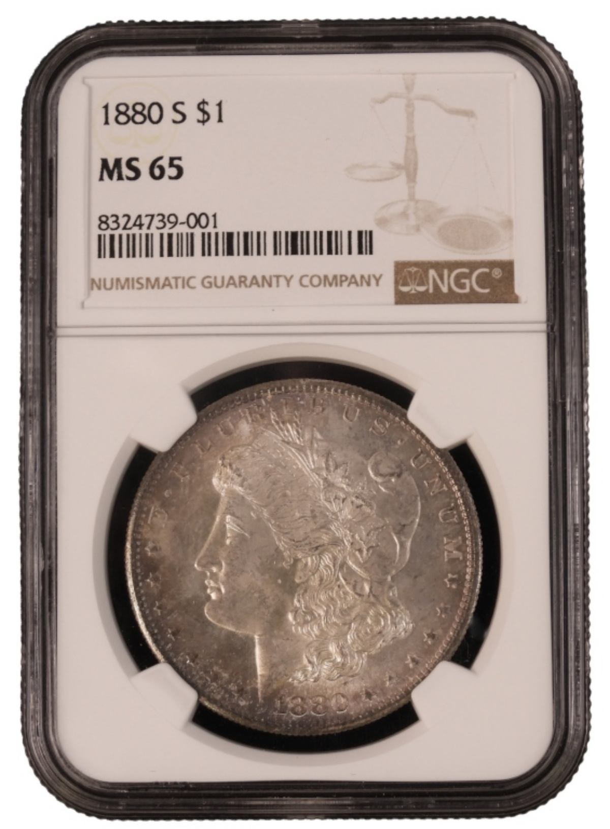 1880-S Morgan Dollar MS65 NGC