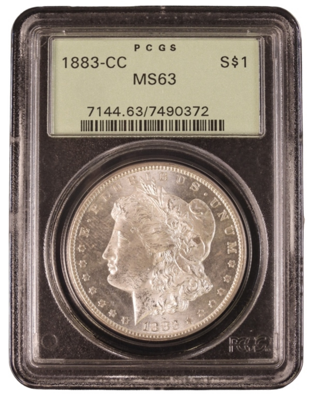 1883-CC Morgan Dollar MS63 PCGS